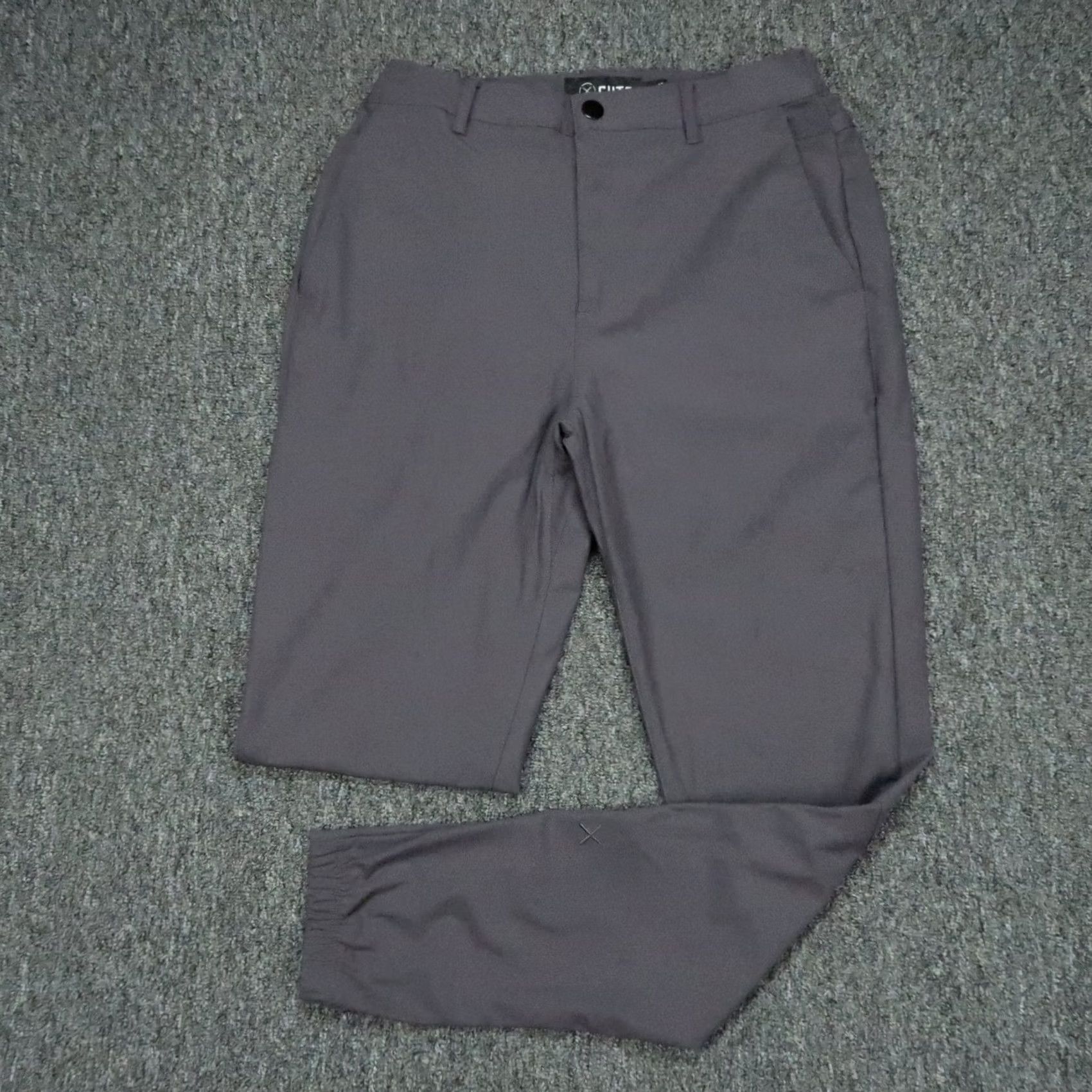 Cuts Cuts Pants Mens Small Gray AO Jogger Stretch Polyester Chino Pockets 30in Inseam Regular Slim? Size US 29 - 2 Thumbnail
