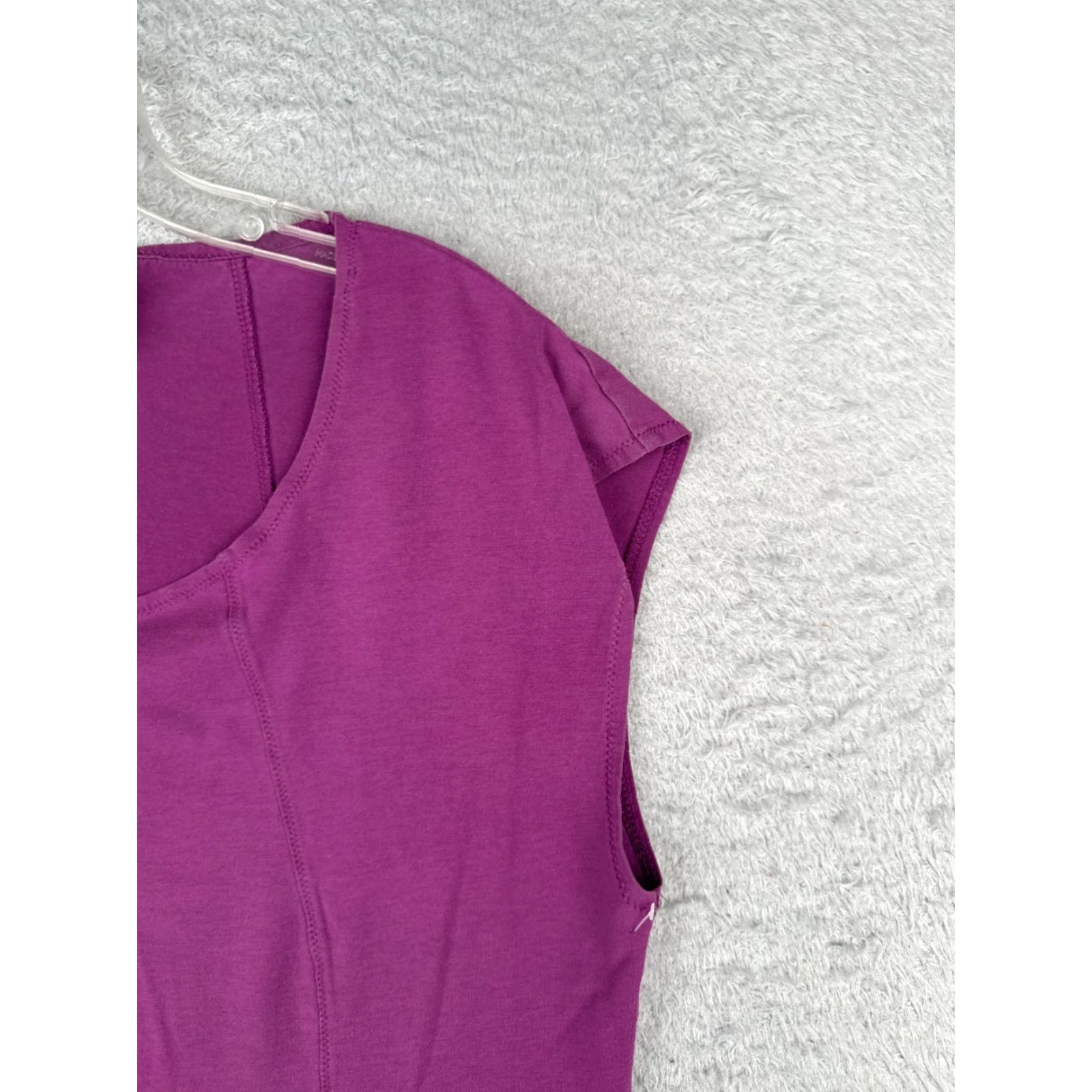 The North Face The North Face Shirt Women XL Purple Floral Tank Sleeveless Scoop Neck Casual Cotton Blend Jersey Size XL / US 12-14 / IT 48-50 - 2 Thumbnail