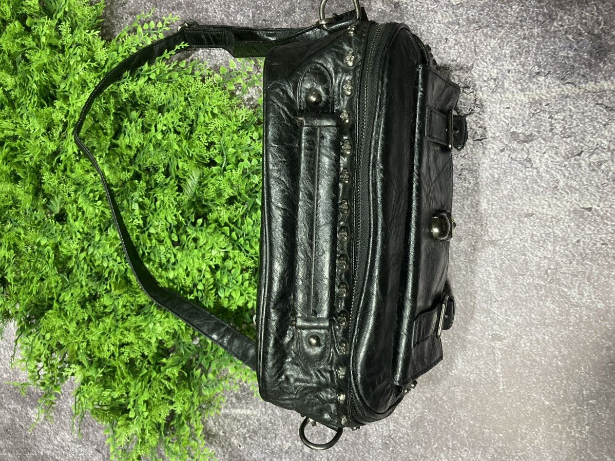Other Vintage Thomas Wylde Metal Skull Logo Monogram Leather Bag Size ONE SIZE - 4 Thumbnail