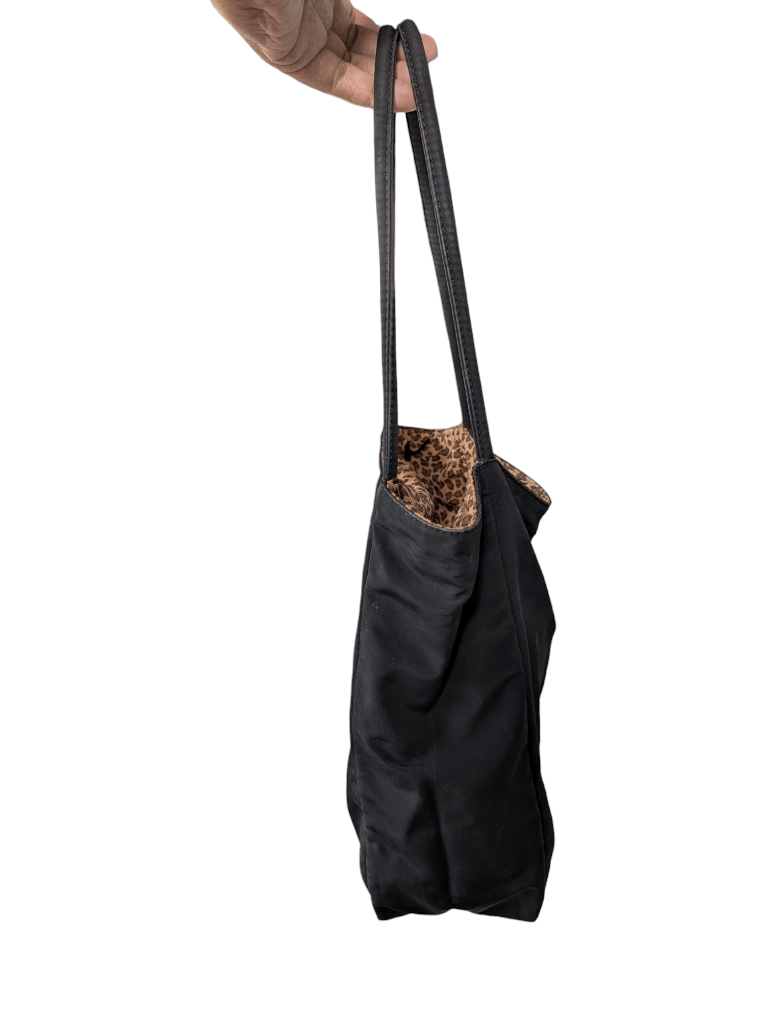 Bottega Veneta Bottega Veneta Reversible Leopard Print Black Tote Bag Size ONE SIZE - 10 Thumbnail