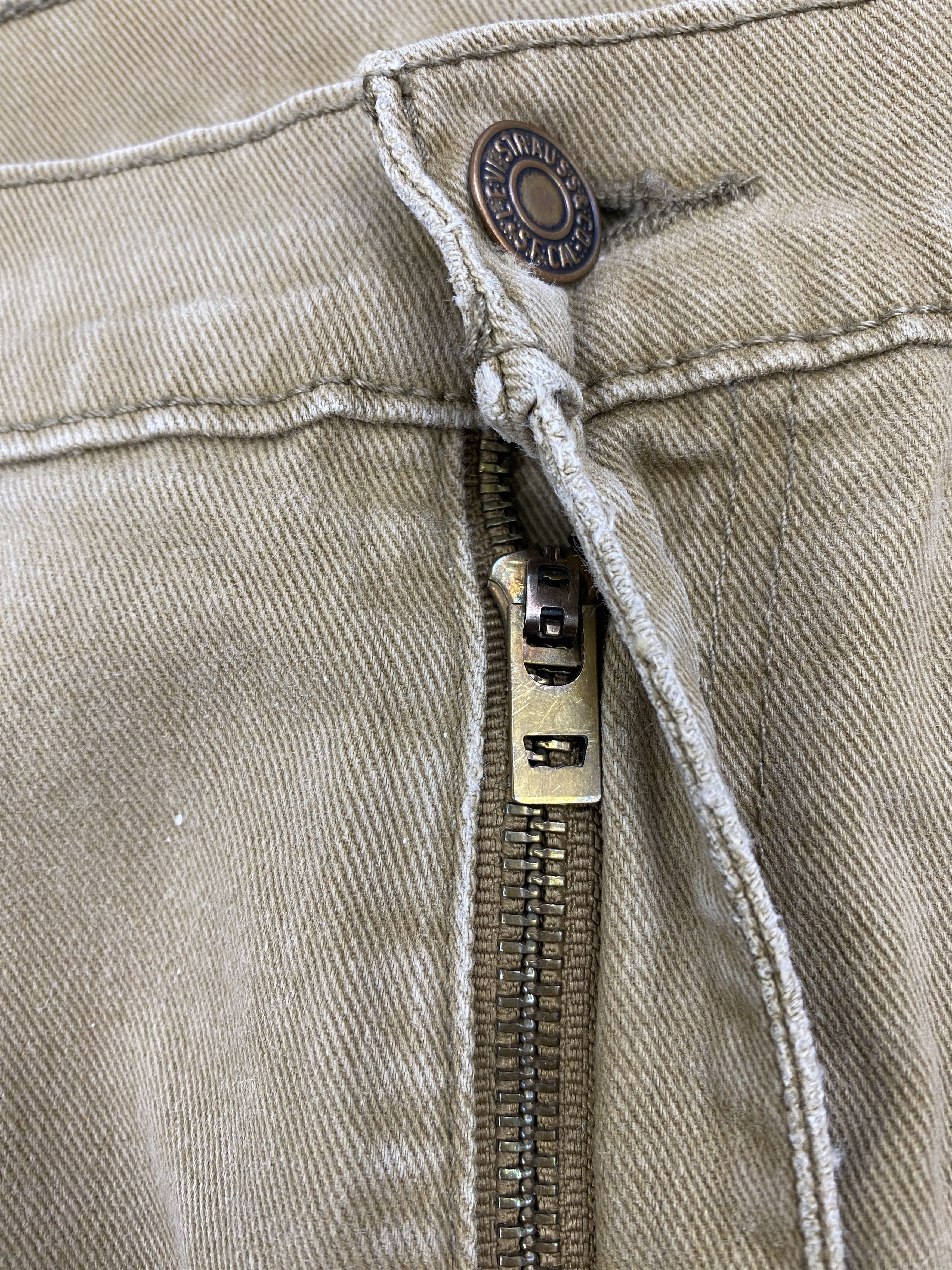 Levi's × Vintage Splatter Paint Vintage Levis 513 Brown Jeans Size US 34 / EU 50 - 11 Thumbnail