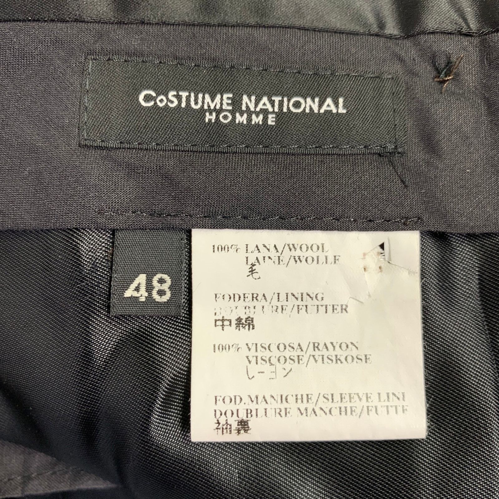 Costume National Size 38 Brown Grey Pinstripe Wool Single Button Suit Size 38R - 13 Thumbnail
