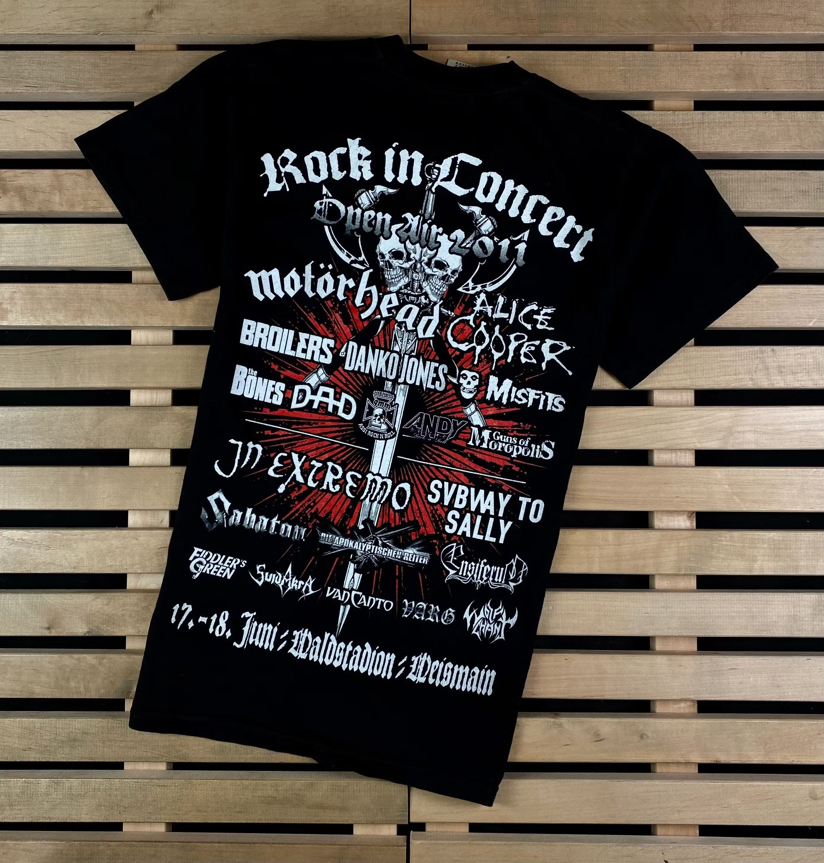 Band Tees × Vintage Mens Vintage T Shirt Rock in Concert Open Air 2011 Size S Size US S / EU 44-46 / 1 - 6 Thumbnail