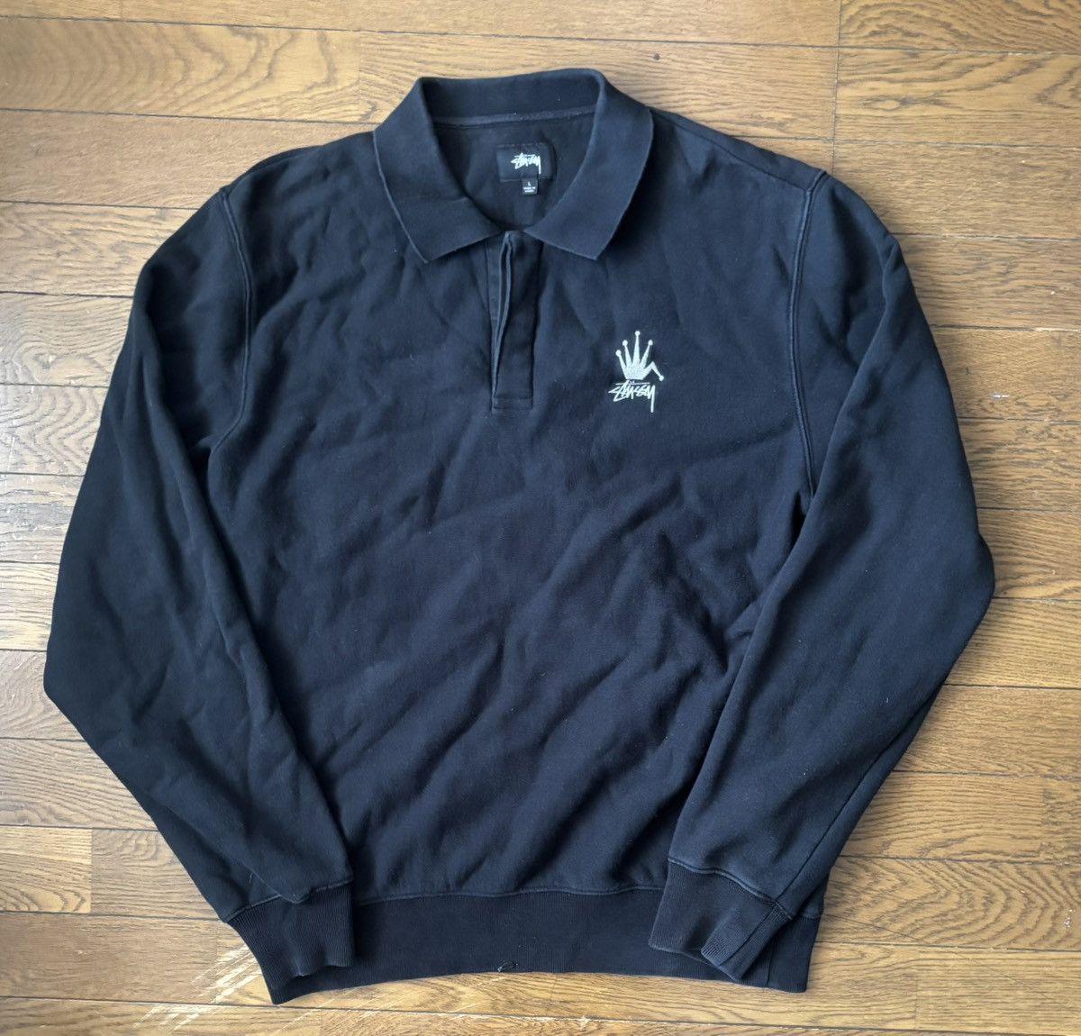 20ss stussy cable knit polo y2k シティボーイ stussy cable knit polo 20ss ニットポロ サイズS - メルカリ