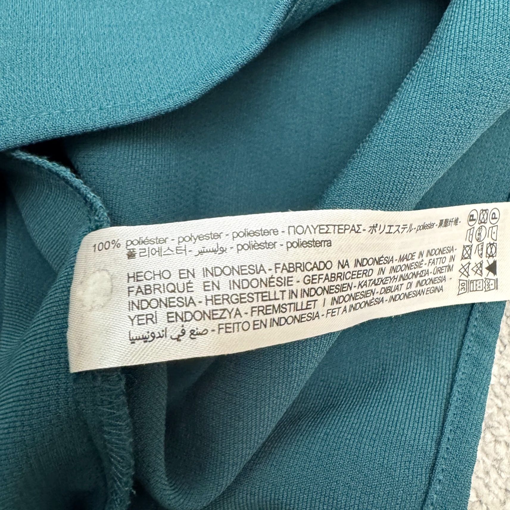 Zara Zara Collared V-Neck Midi Shift Dress Womens Large Teal Green 3/4 Sleeve Classic Size L / US 10 / IT 46 - 6 Thumbnail