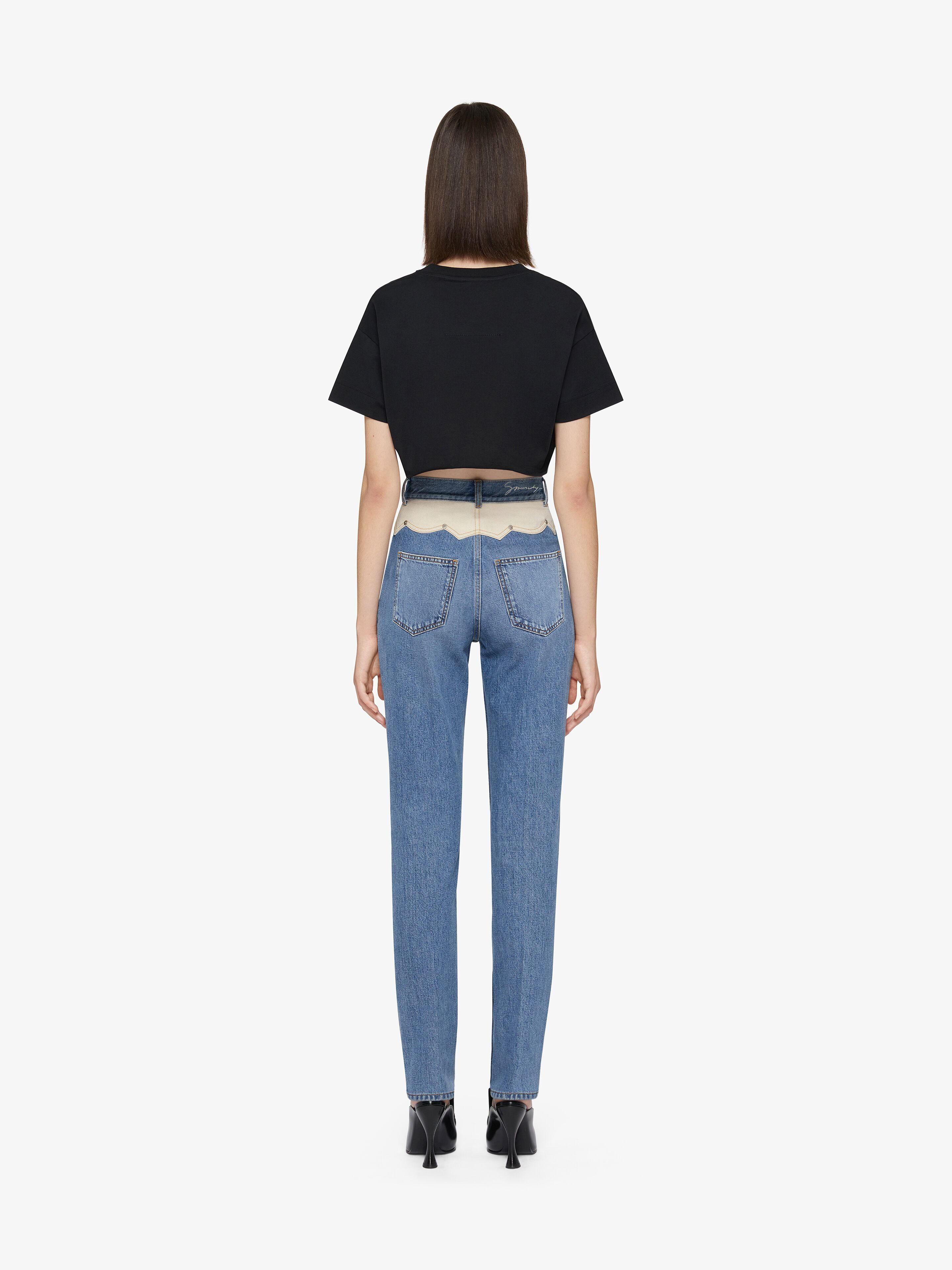 Givenchy oc11z0725 Cropped T-Shirt in Black Size S / US 4 / IT 40 - 3 Thumbnail