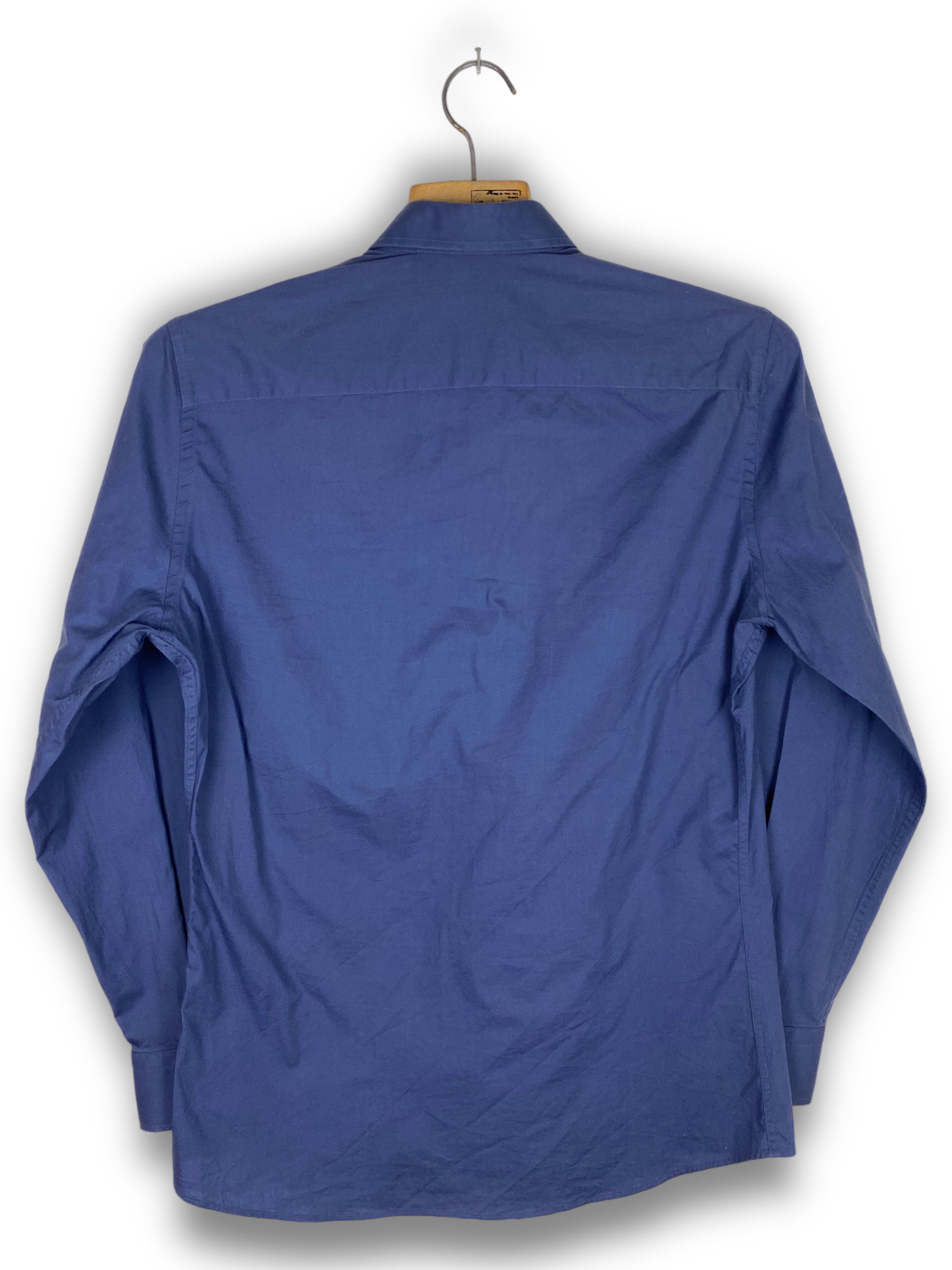 Moschino Vintage MOSCHINO Navy Button Up Shirt M477 Size US M / EU 48-50 / 2 - 8 Thumbnail