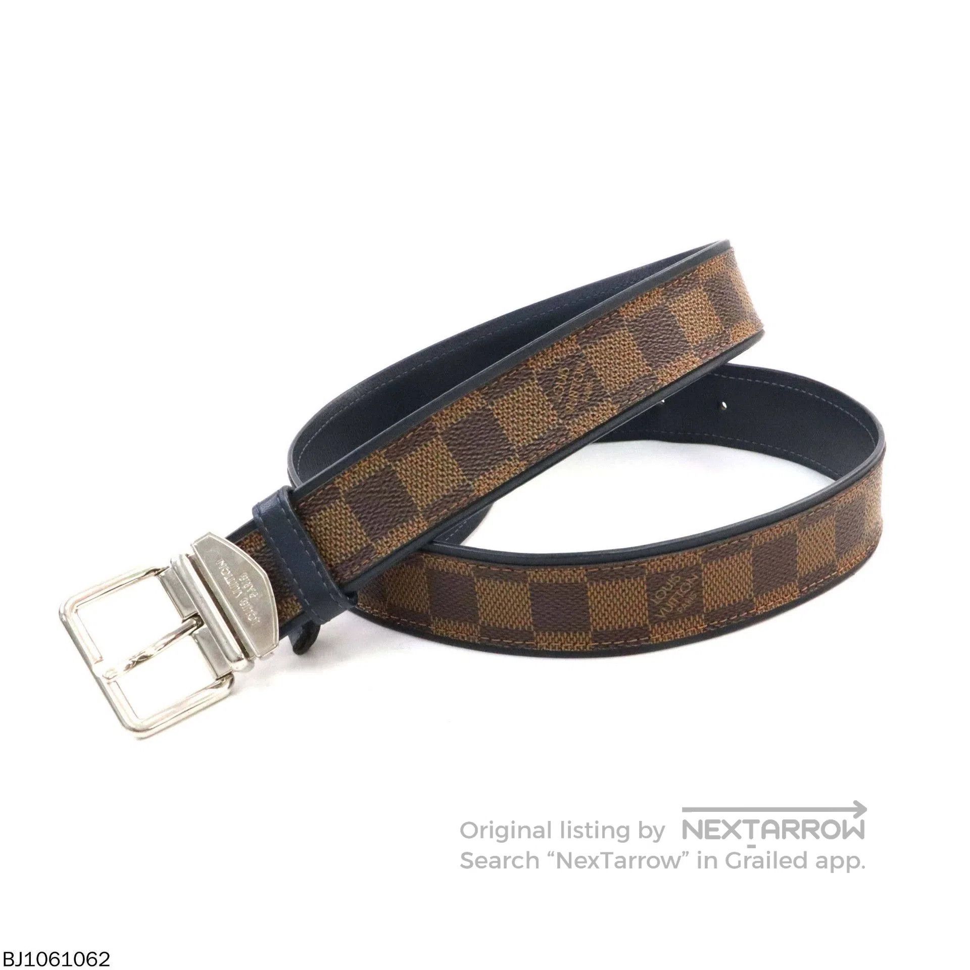Louis Vuitton louis vuitton checkered buckle belt size 85 Size ONE SIZE - 4 Thumbnail