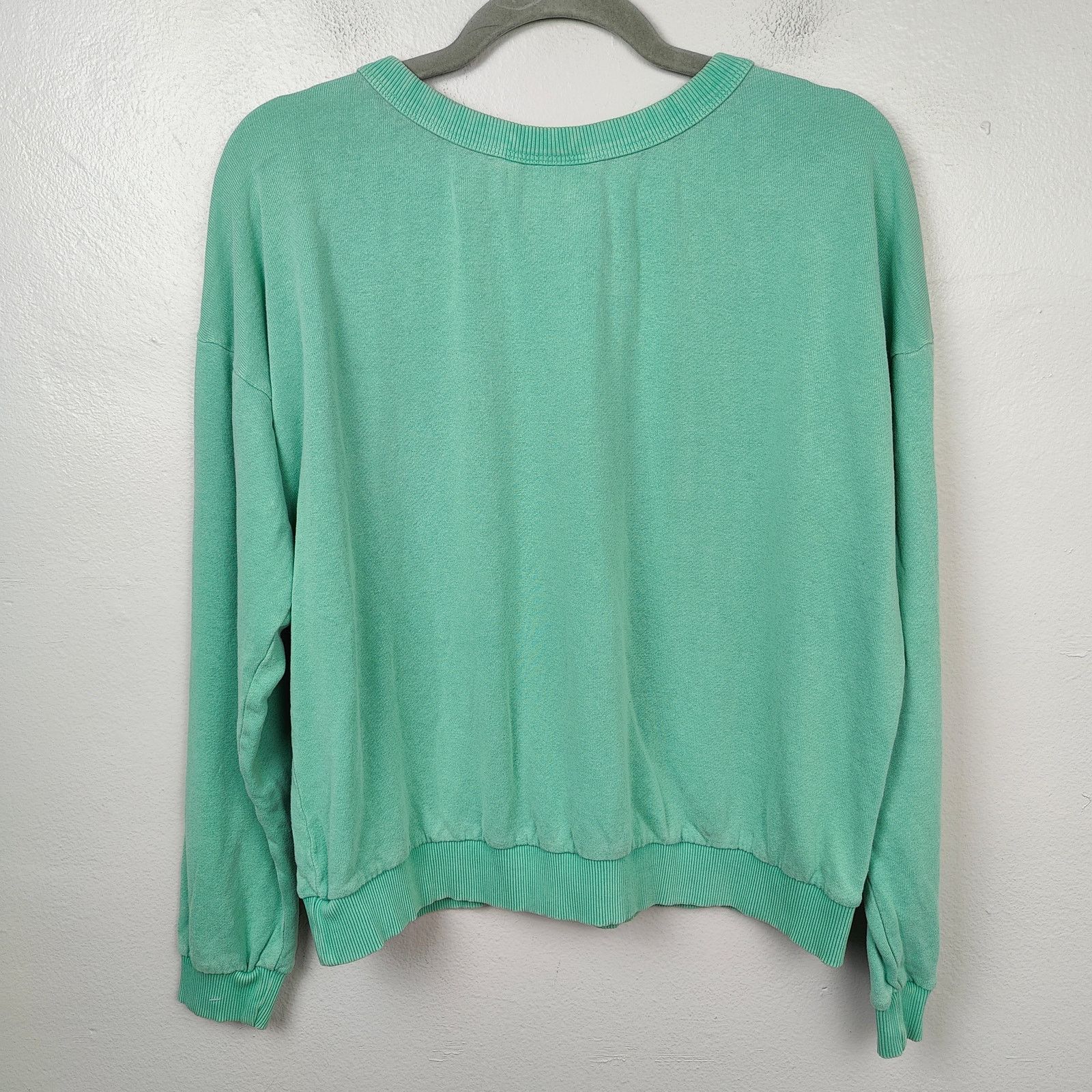 Jungmaven Jungmaven Sweatshirt Womens Large Green Hemp Organic Size L / US 10 / IT 46 - 4 Thumbnail
