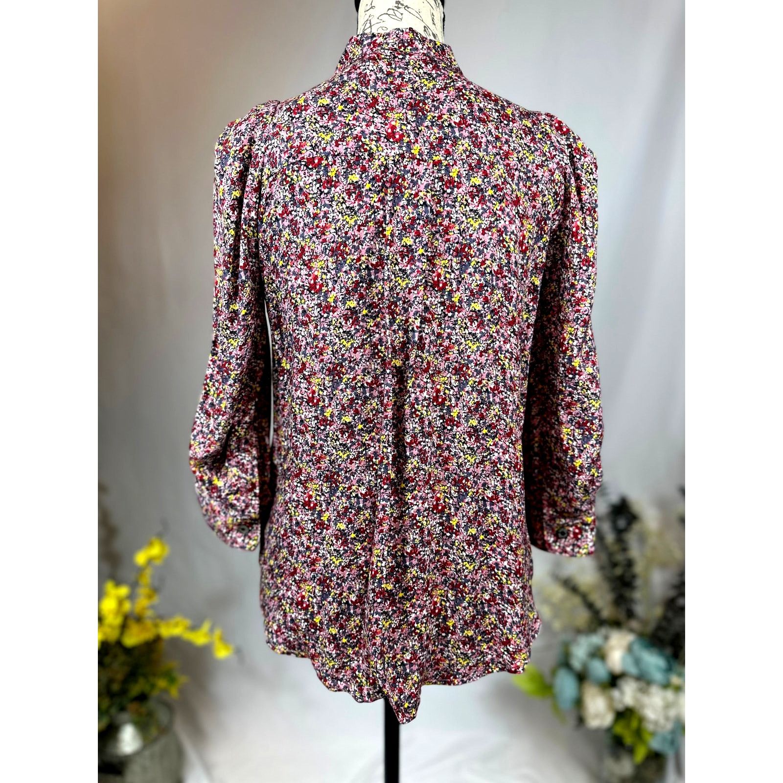 Zadig & Voltaire Zadig & Voltaire Touch Ao Liberty Top Neck Ties Rose XS Size XS / US 0-2 / IT 36-38 - 14 Thumbnail