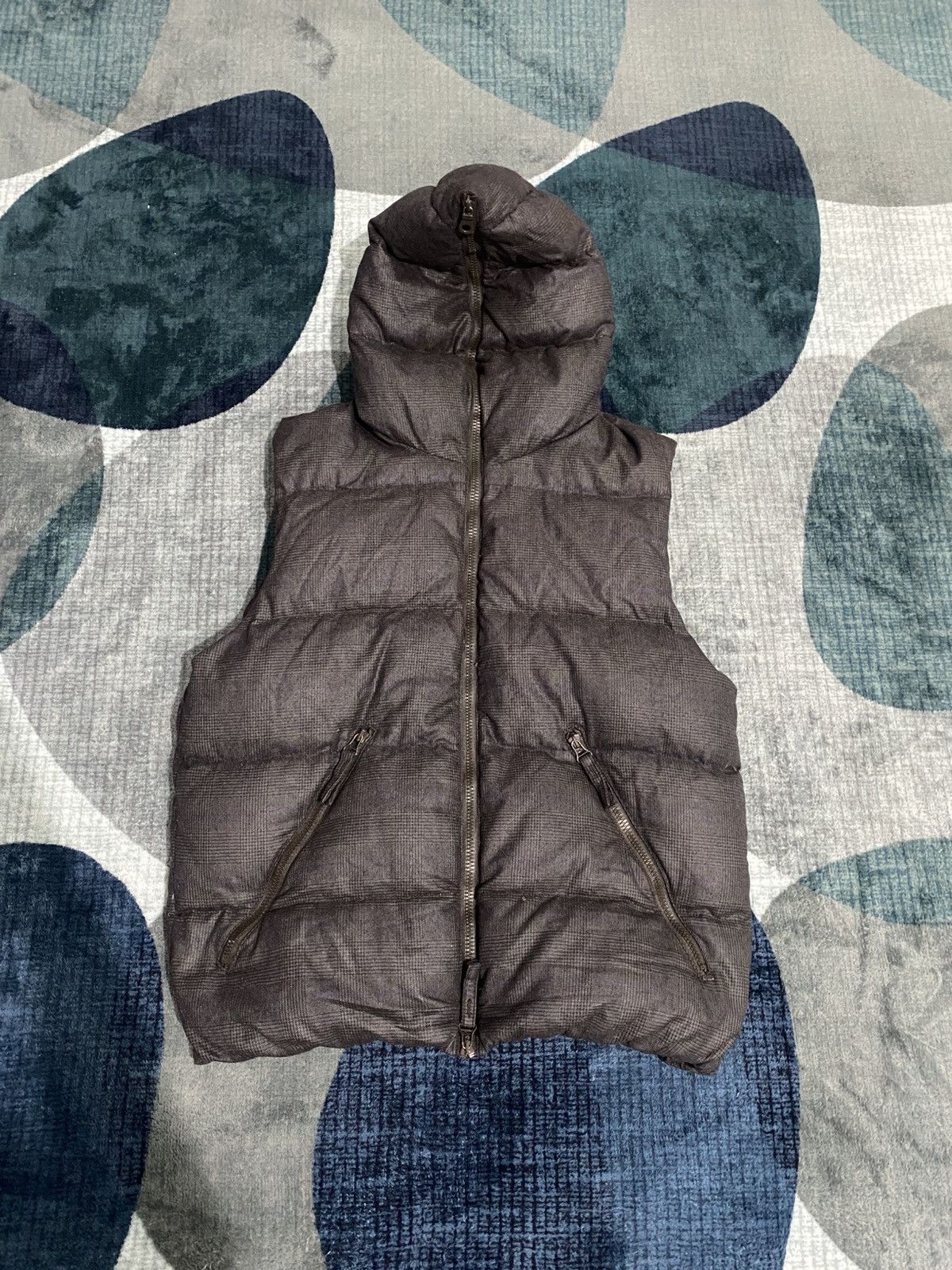 Le Grande Bleu (L.G.B.) 2000s Duvetica - Plaid Down Double Zip Riri Puffer Vest Size US L / EU 52-54 / 3 - 2 Thumbnail