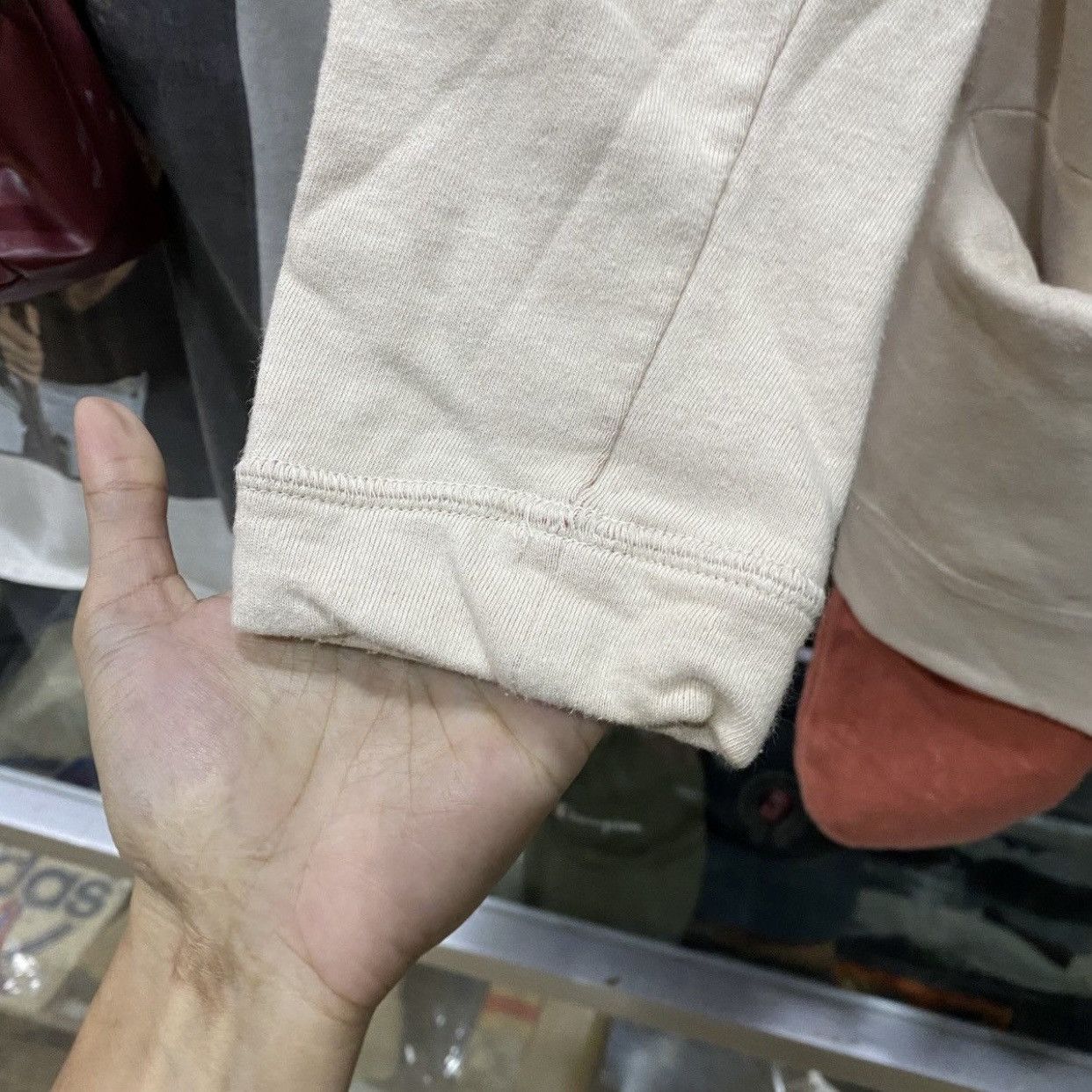 Issey Miyake Issey Miyake Ne-net Vintage Cotton Cardigan White/Peach Size US L / EU 52-54 / 3 - 6 Thumbnail