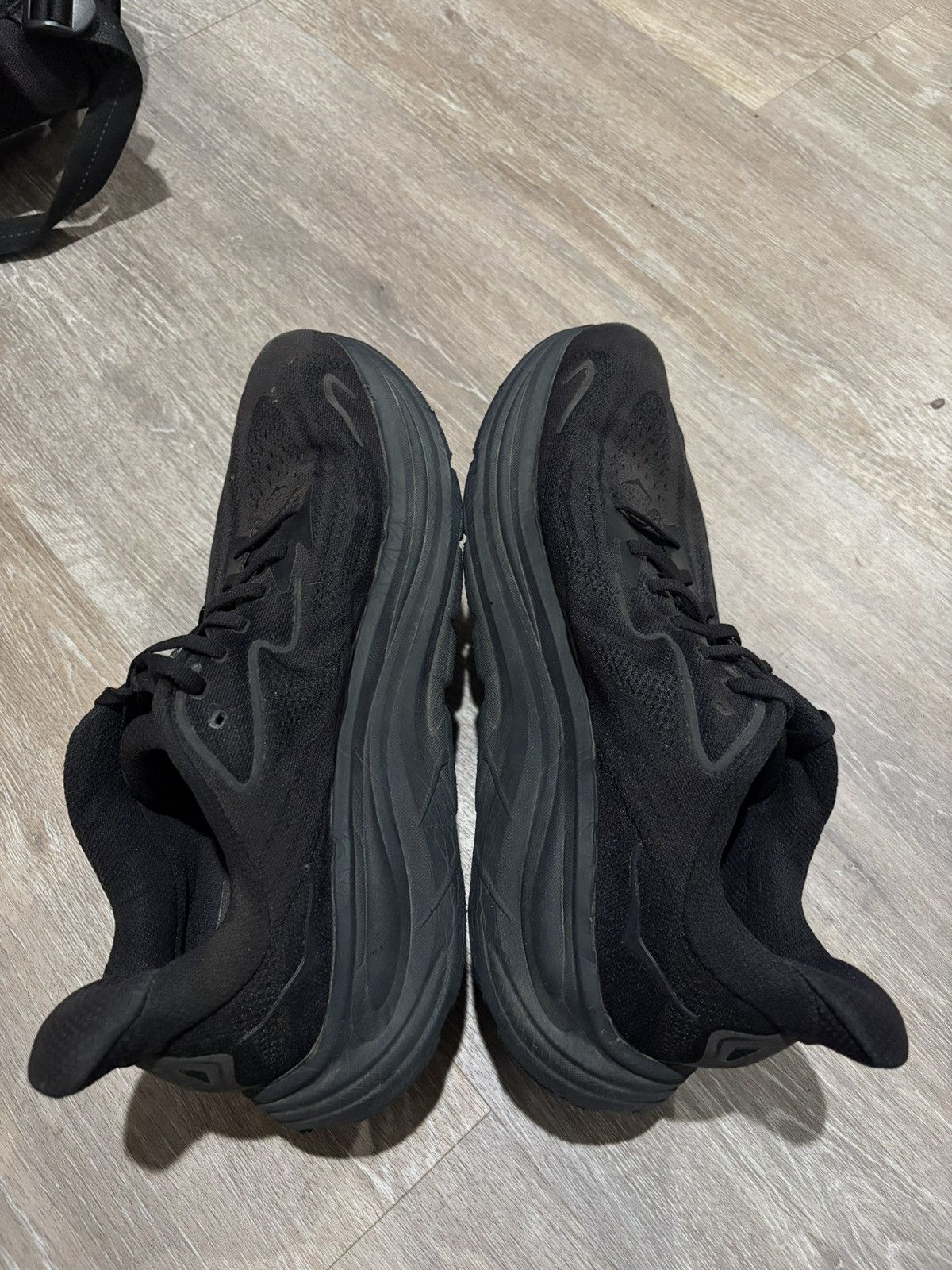 Hoka Hoka Clifton 10 Triple Black Running Shoes Size US 12 / EU 45 - 10 Thumbnail