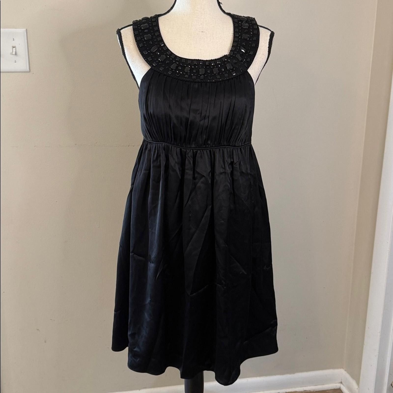Other Laundry by Design Black midi dress bead embellished SZ 6 Size M / US 6-8 / IT 42-44 - 1 Thumbnail