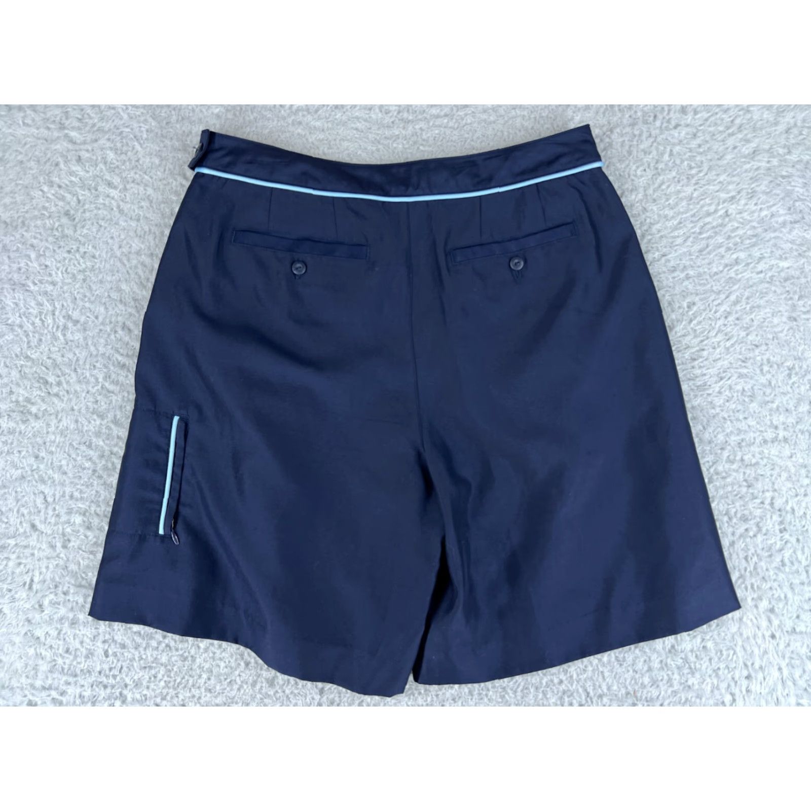Vintage VINTAGE Duck Head Skirt Womens 6 Navy Blue DHX-DRY Fabric Polyester Blend Skort Size 28" / US 6 / IT 42 - 2 Thumbnail