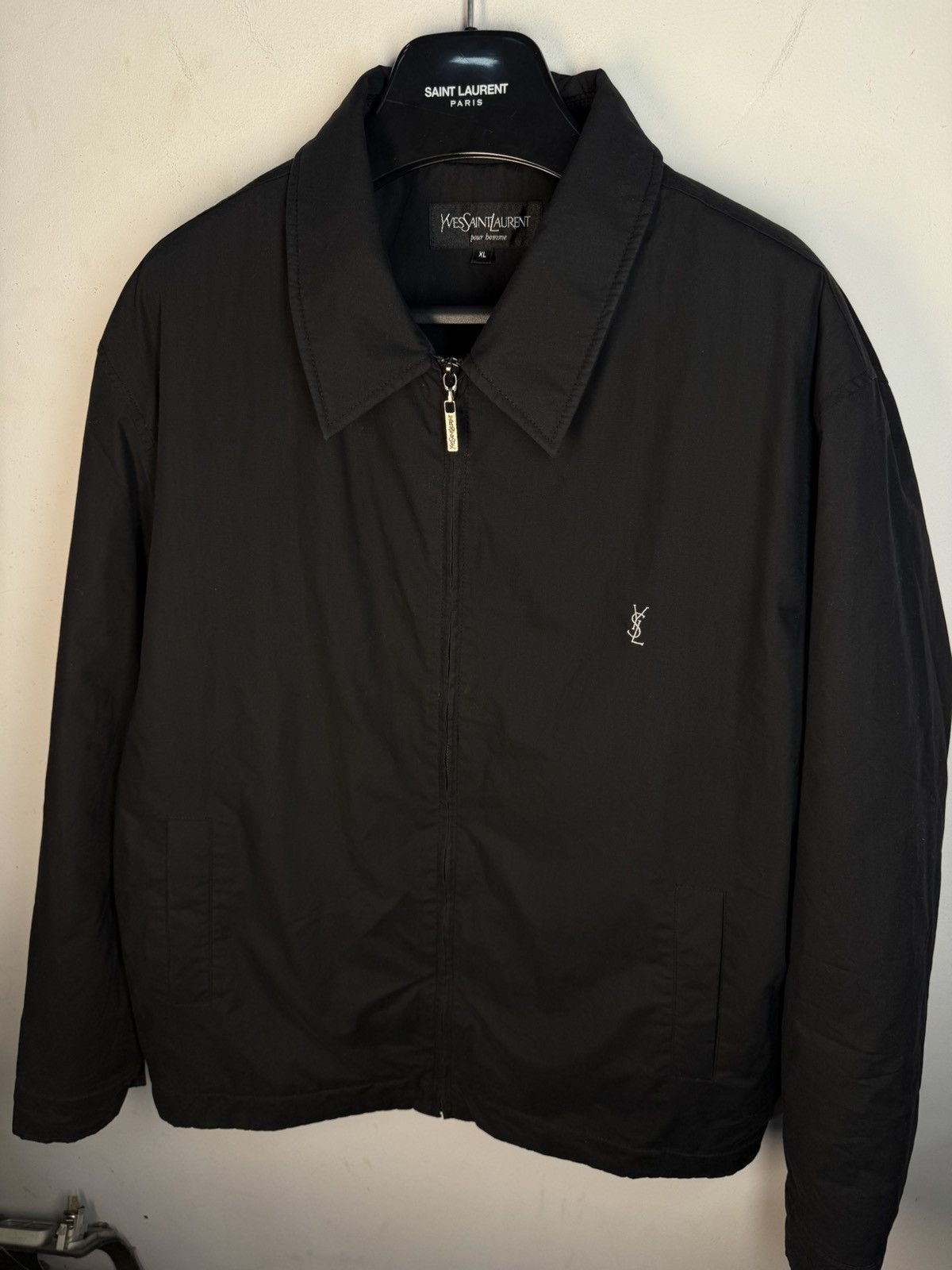 Yves Saint Laurent Warm Black YSL Jacket Bomber Quilted Vintage Y2k zip up Size US XL / EU 56 / 4 - 10 Thumbnail