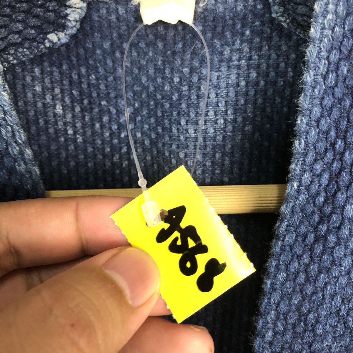 Indigo Japan indigo vintage Dark Blue Kimono cardigan #A568 Size US L / EU 52-54 / 3 - 9 Thumbnail