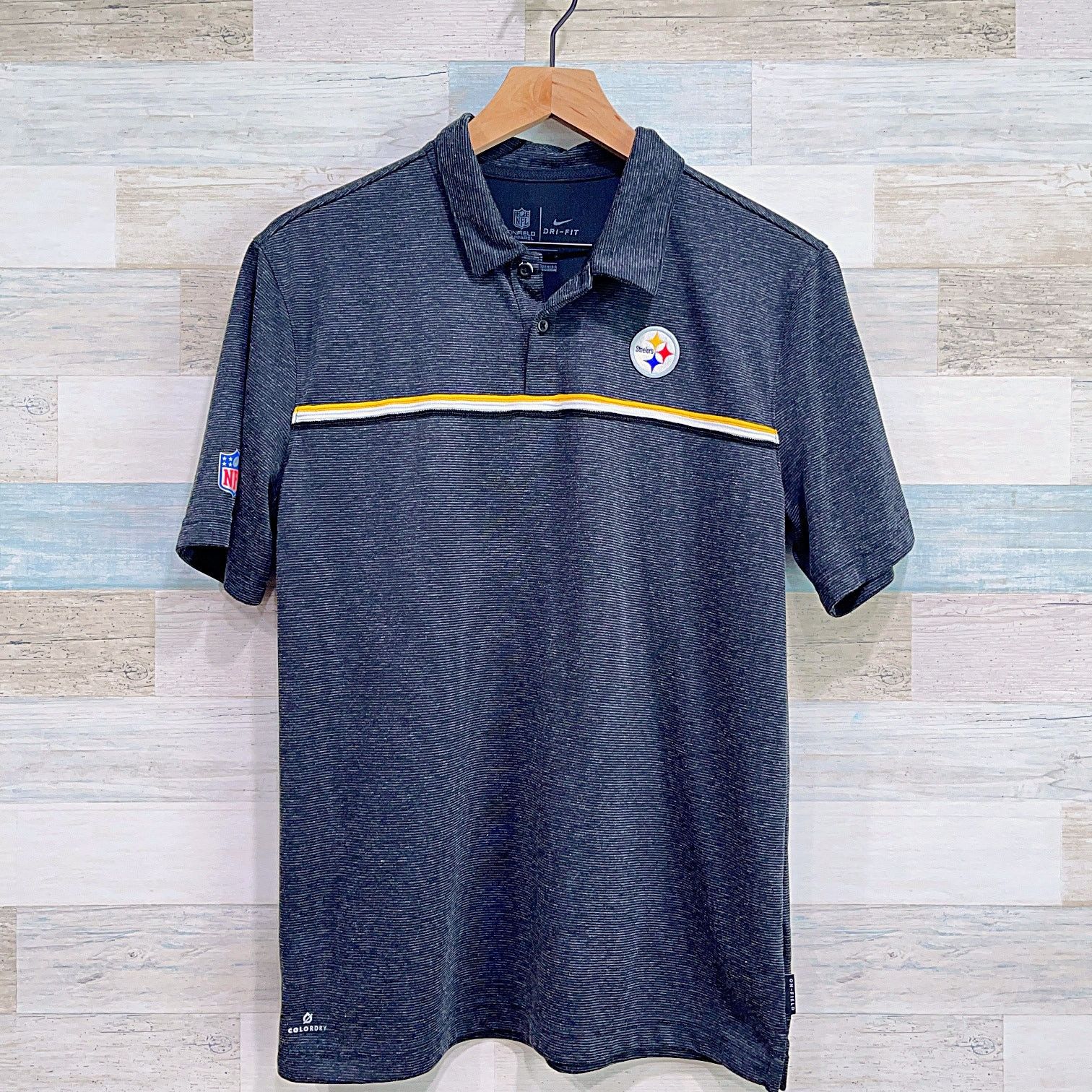 Nike Pittsburgh Steelers Nike On Field Performance Polo Gray NFL Size US M / EU 48-50 / 2 - 1 Thumbnail