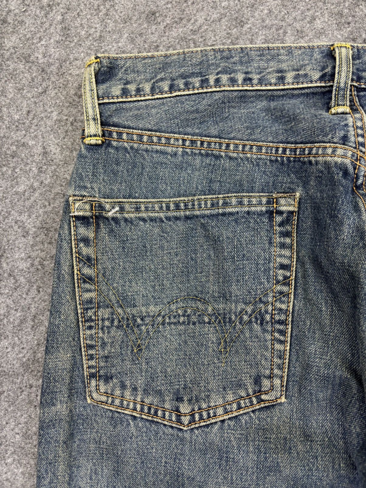 Edwin 💥Wide Selvedge💥Edwim 505x Selvedge Rusty Style Denim K17 Size US 31 - 10 Thumbnail