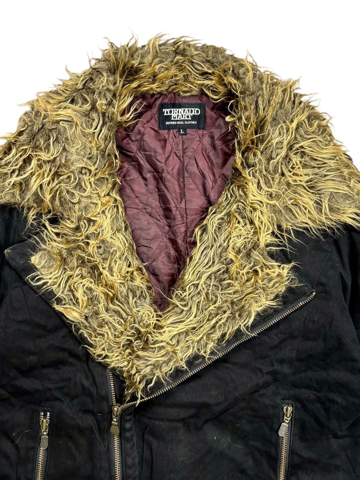 Tornado Mart Archive Tornado Mart - Vkei Style Trim Fur Jacket Size US M / EU 48-50 / 2 - 6 Thumbnail