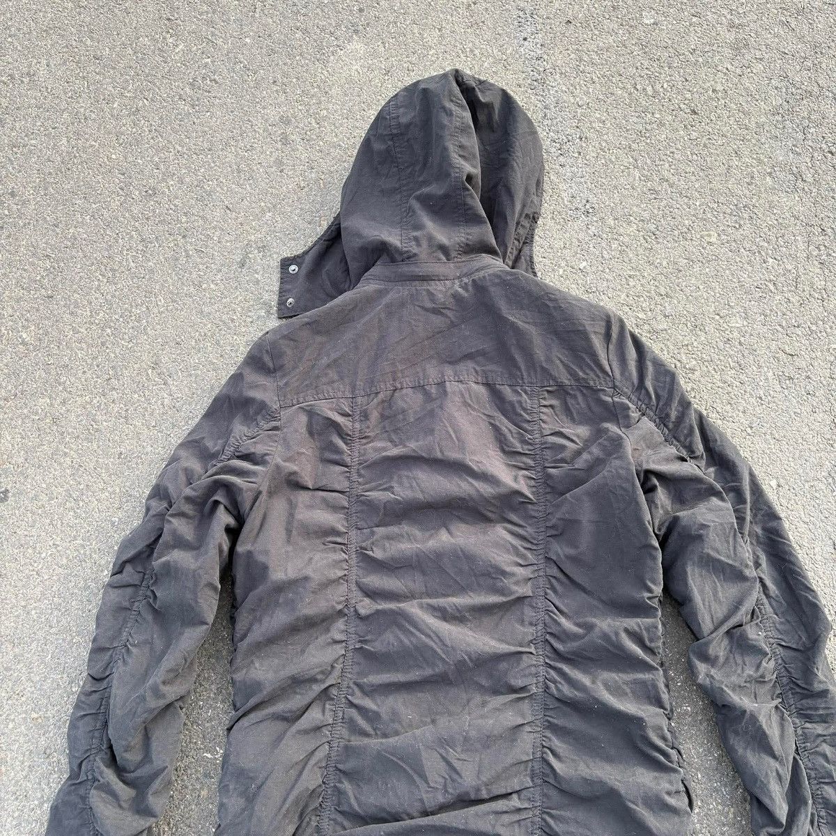 Japanese Brand Feeling Goods Military Parka Jacket Black Y2K Utility Hooded Size S / US 4 / IT 40 - 11 Thumbnail