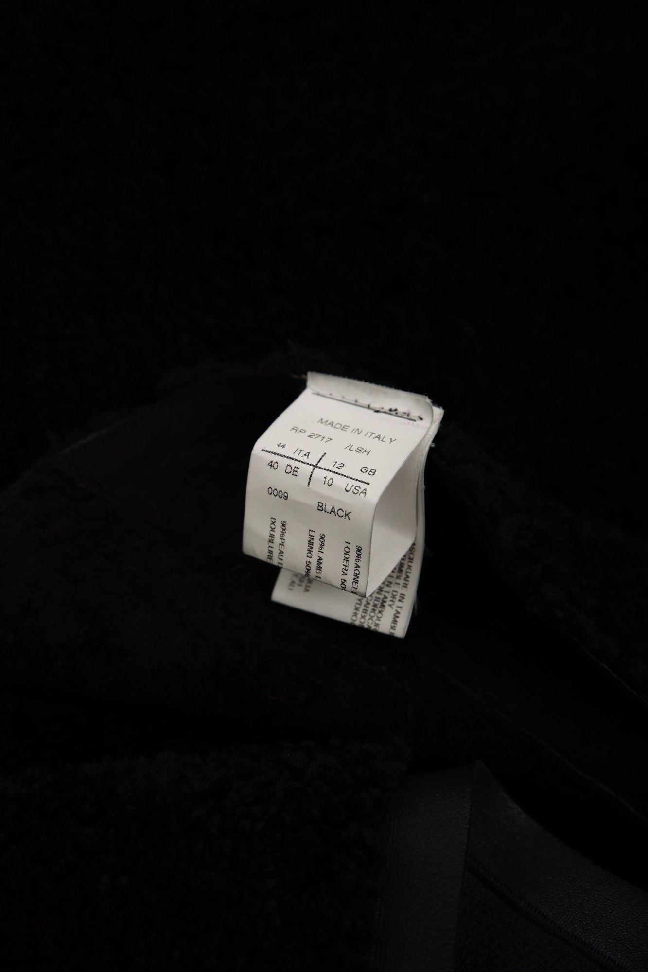 Rick Owens F/W 2009 "CRUST" Black Leather Asymmetric Coat Size M / US 6-8 / IT 42-44 - 14 Thumbnail