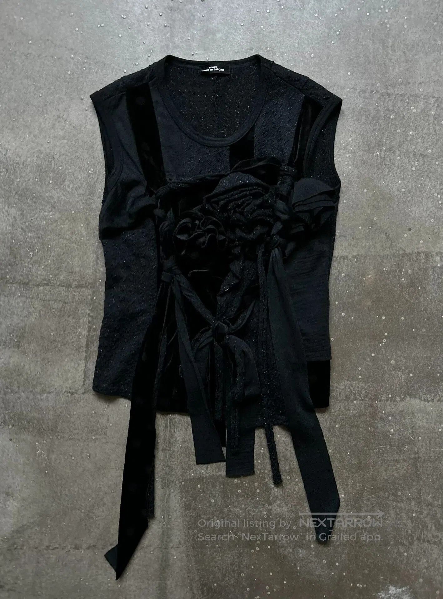Comme des Garcons comme des garçons 03aw embroidered flower top. Size S / US 4 / IT 40 - 1 Thumbnail