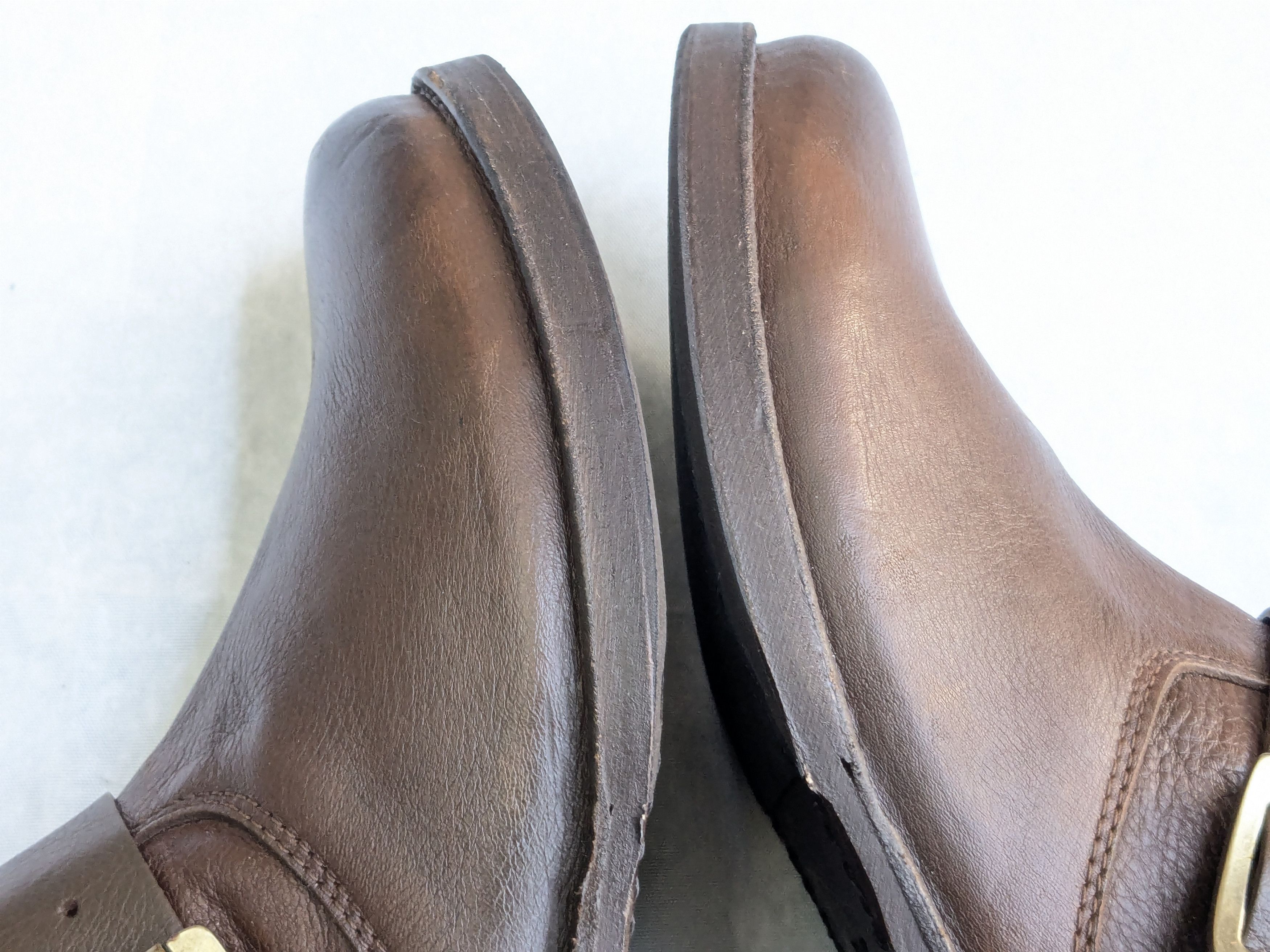 Frye Frye Engineer Boots Brown Suede Leather 7 Leather Buckle Size US 7 / EU 40 - 7 Thumbnail