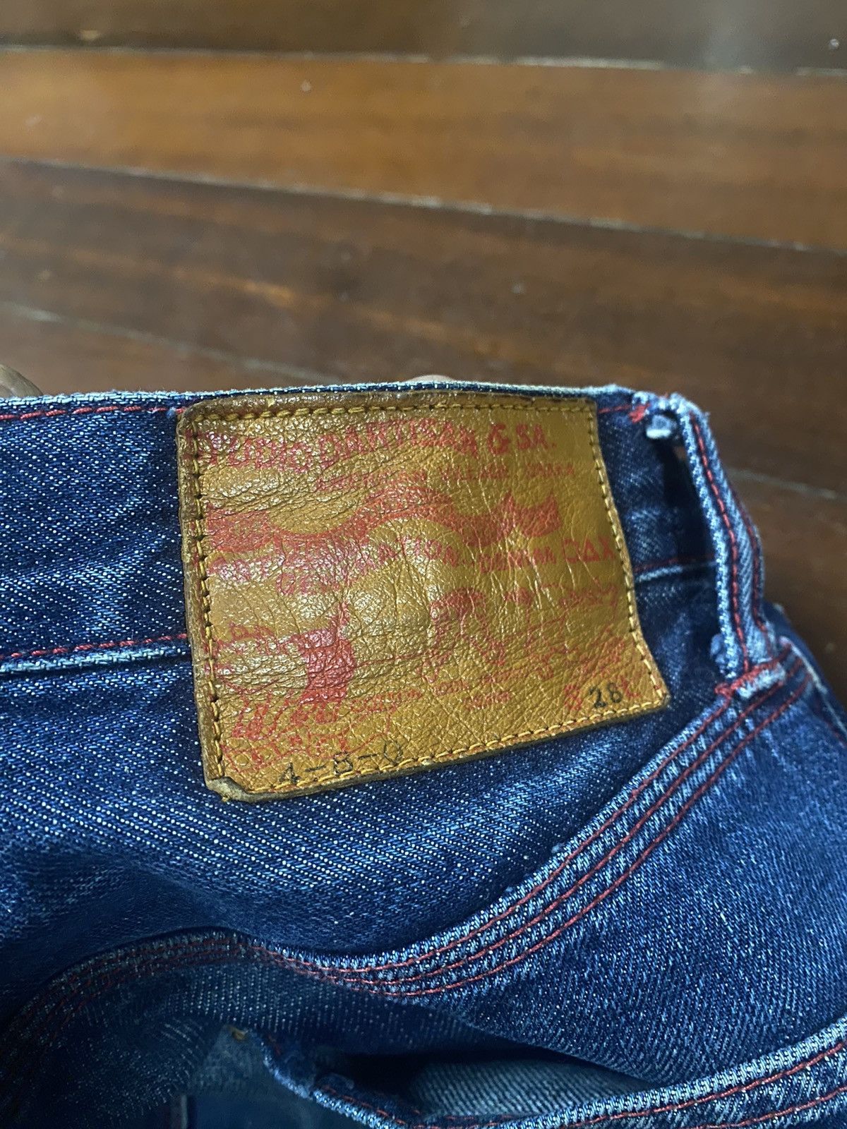 Studio D'Artisan studio d'artisan 480 tokushima denim selvedge distressed Size US 30 / EU 46 - 15 Thumbnail