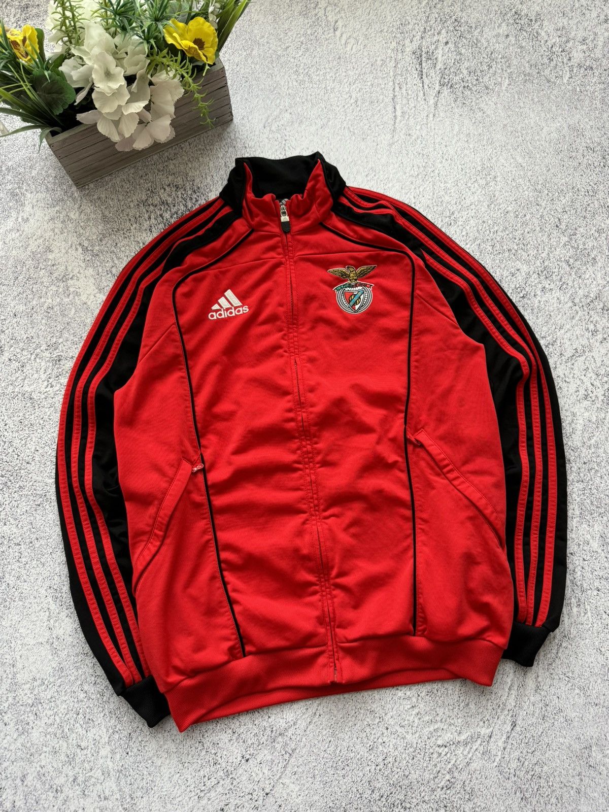 Adidas × Vintage 2009/2010 Benfica adidas Track Jacket vintage rare Size US S / EU 44-46 / 1 - 2 Thumbnail