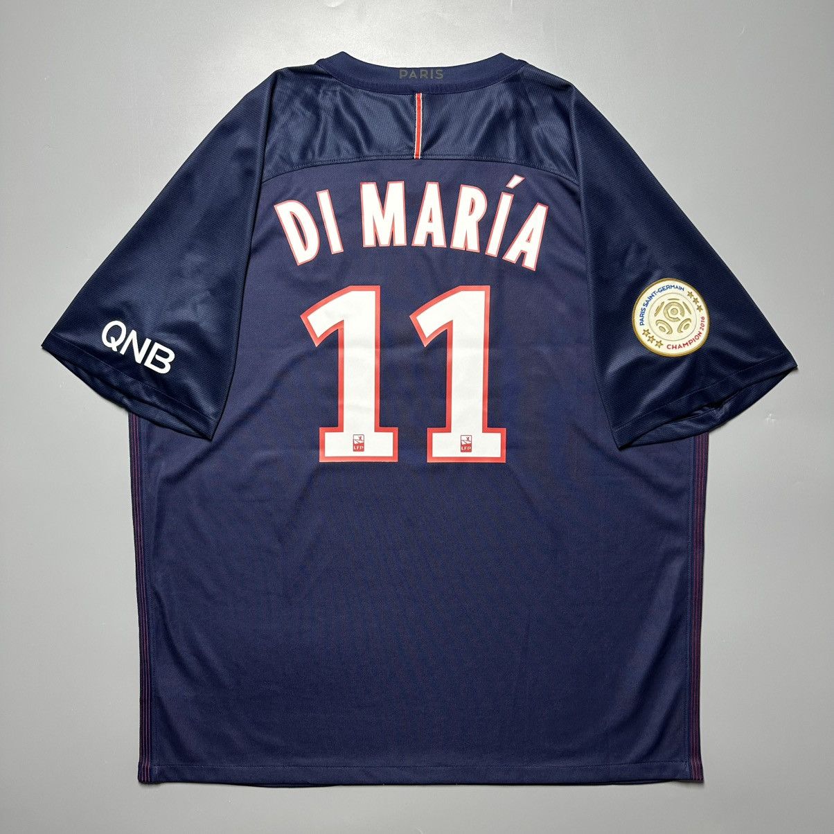 Nike PSG NIKE 2016/2017 FOOTBALL SOCCER HOME JERSEY #11 DI MARIA Size US XXL / EU 58 / 5 - 1 Thumbnail