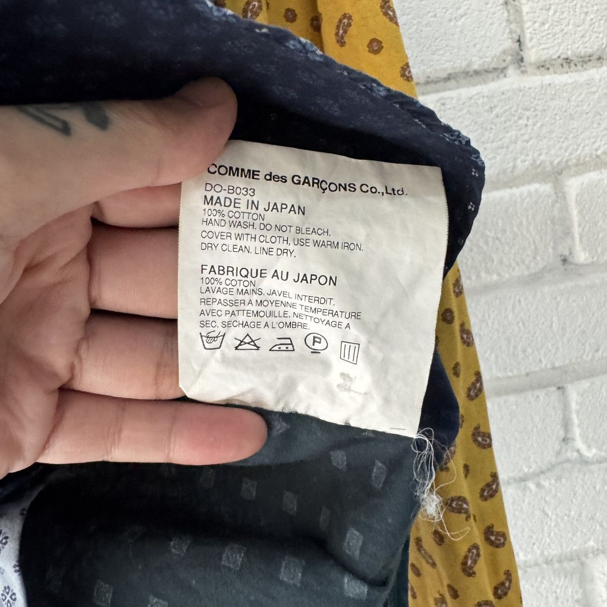 Comme des Garcons Homme Deux 15’s CDG Homme Deux Paisley Shirt Size US S / EU 44-46 / 1 - 6 Thumbnail