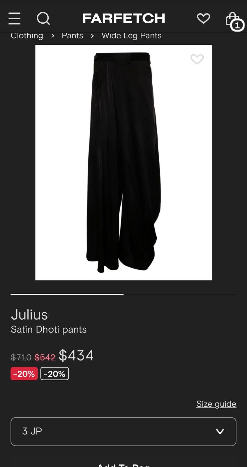 Julius Julius silk satin dhoti asymmetrical pants Size US 32 / EU 48 - 7 Thumbnail