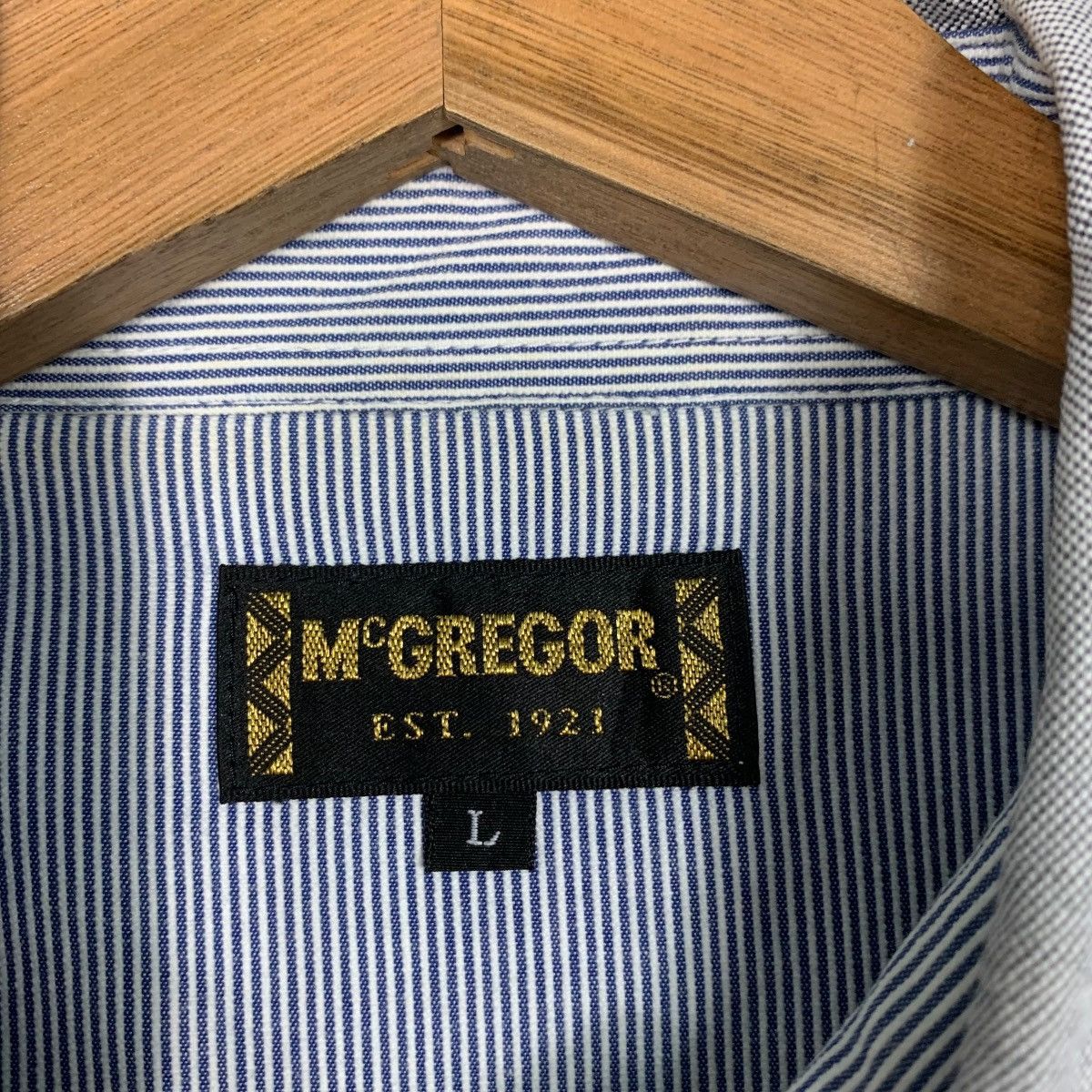 McGregor Vintage McGREGOR Striped Long Sleeve Polo Shirt #2628-C118 Size US L / EU 52-54 / 3 - 11 Thumbnail