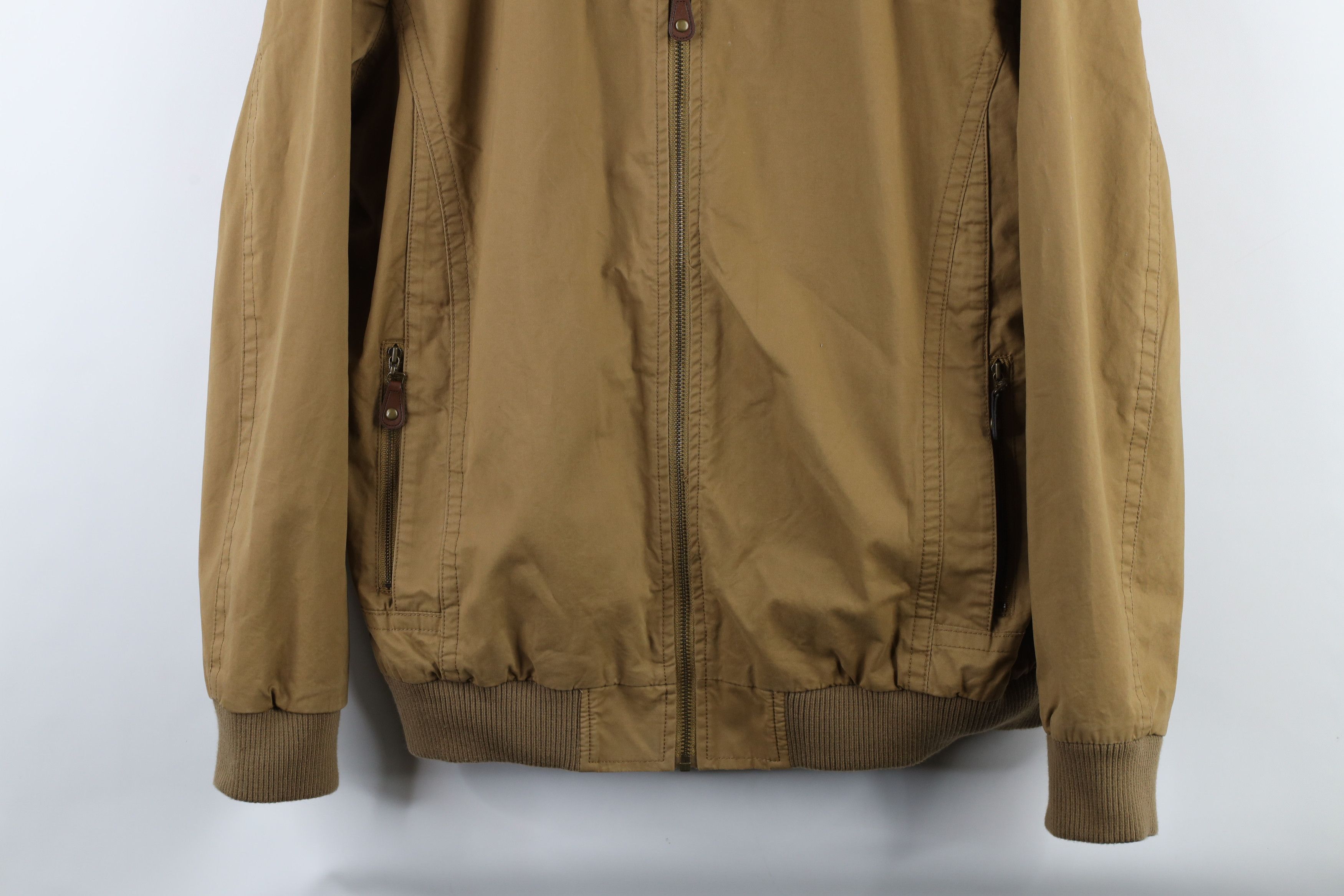 Vintage Orton Brothers Distressed Lined Full Zip Bomber Jacket Brown Size US M / EU 48-50 / 2 - 3 Thumbnail