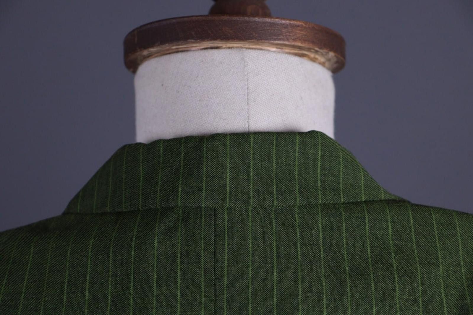 Christian Dior Monsieur Mondi Green Wool Mohair Coat Blazer Jacket Size 38 Size M / US 6-8 / IT 42-44 - 12 Thumbnail