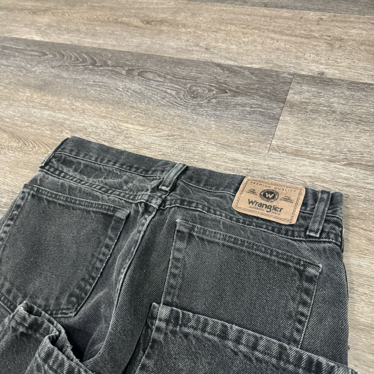 StraightFaded × Vintage × Wrangler Essential Vintage y2k Wrangler faded black jeans Size US 30 / EU 46 - 3 Thumbnail