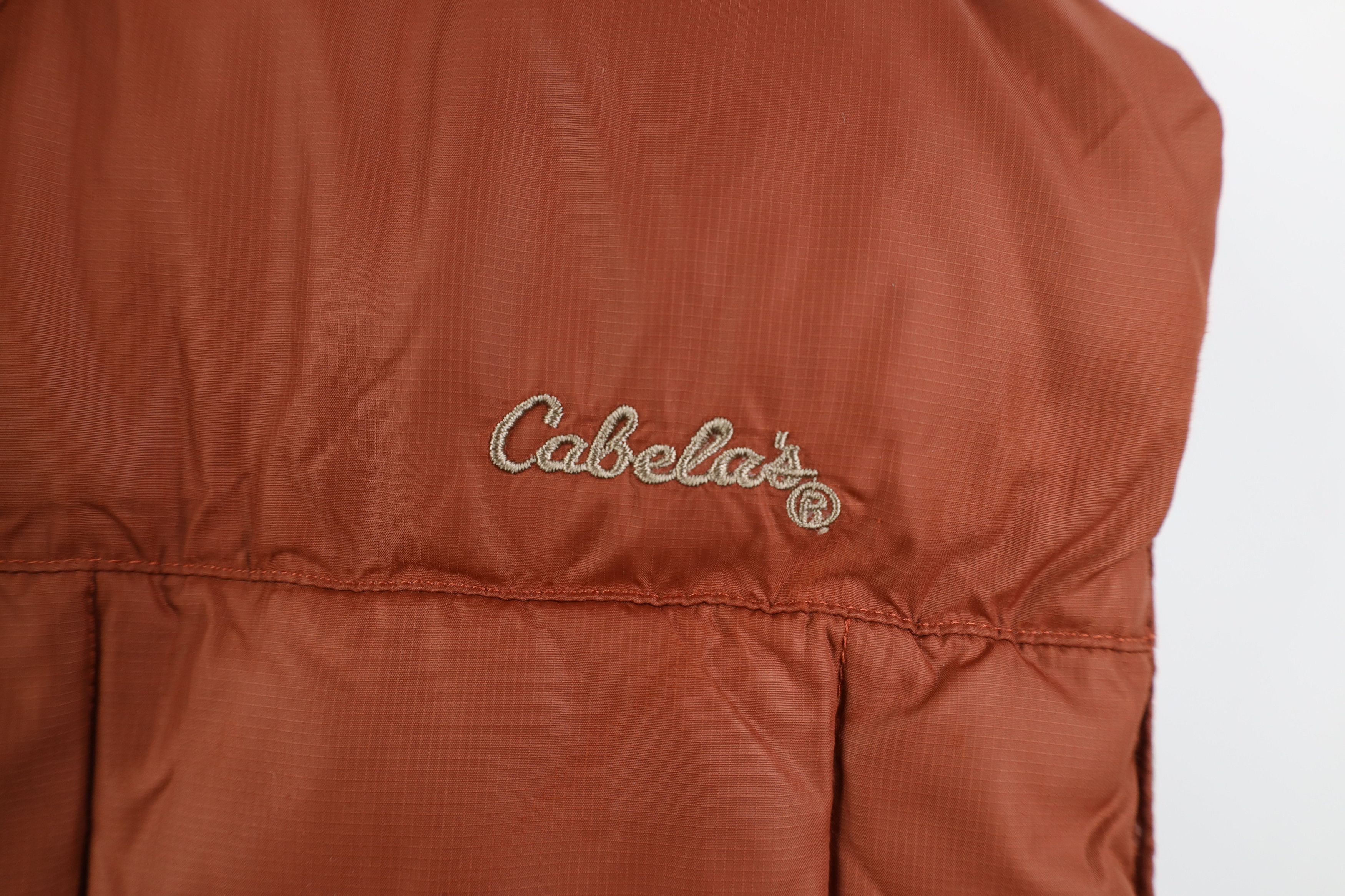 Cabelas Vintage Cabelas Down Fill Full Zip Puffer Vest Jacket Orange Size US XL / EU 56 / 4 - 4 Thumbnail