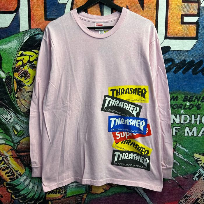 Supreme x hot sale thrasher tee