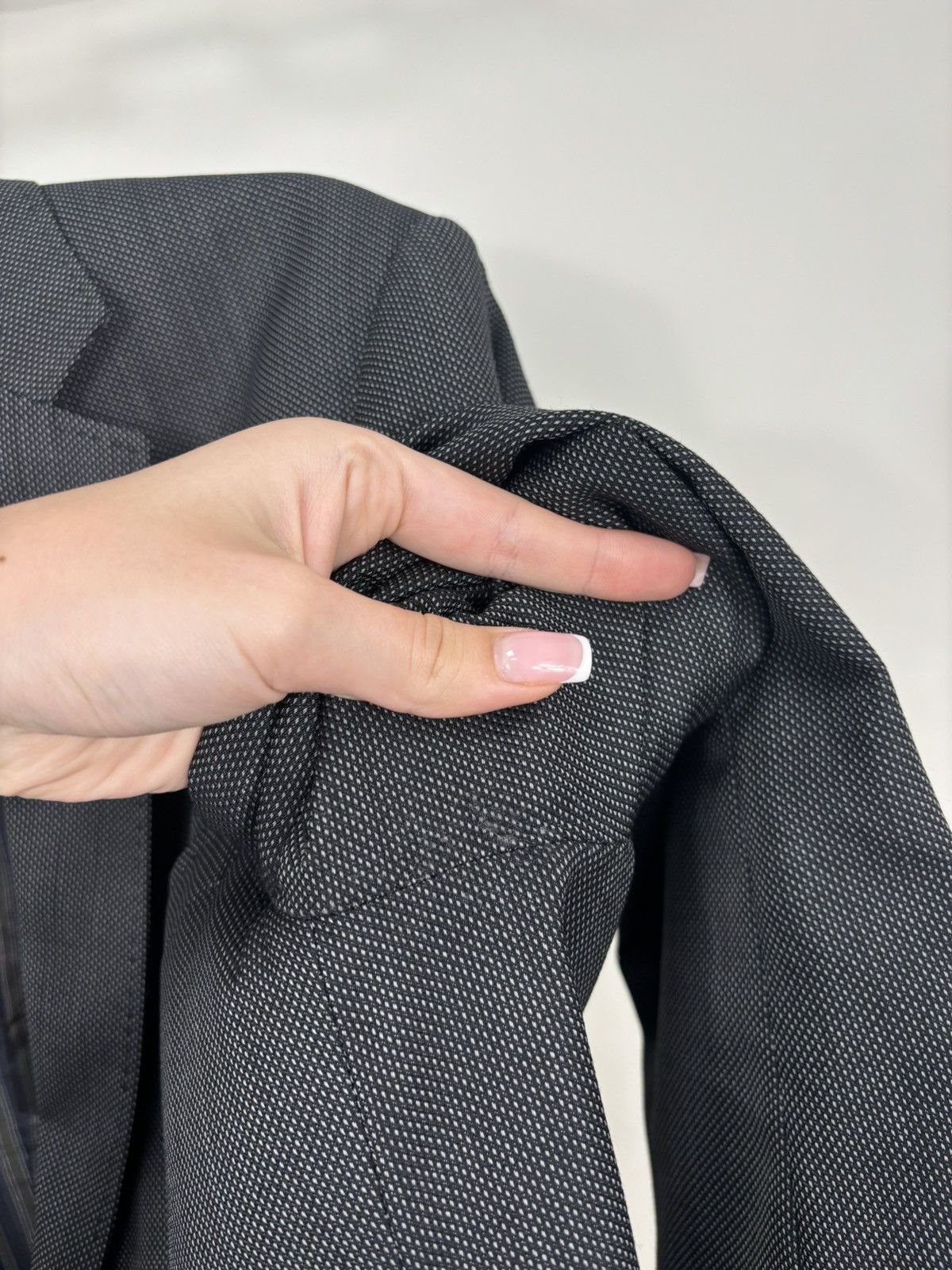 Dolce & Gabbana Vintage Dolce & Gabbana Men’s Birdseye Pattern Wool Blazer Size 42R - 11 Thumbnail