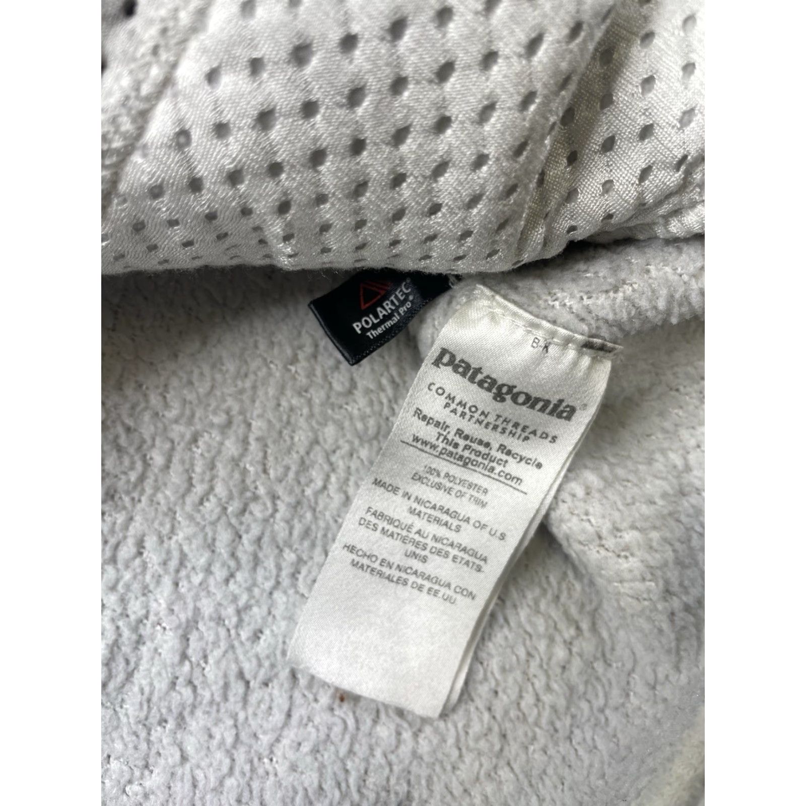 Patagonia Patagonia Fleece Snap-T Jacket Womens Small White Beige Polartec 25442 Size S / US 4 / IT 40 - 7 Thumbnail