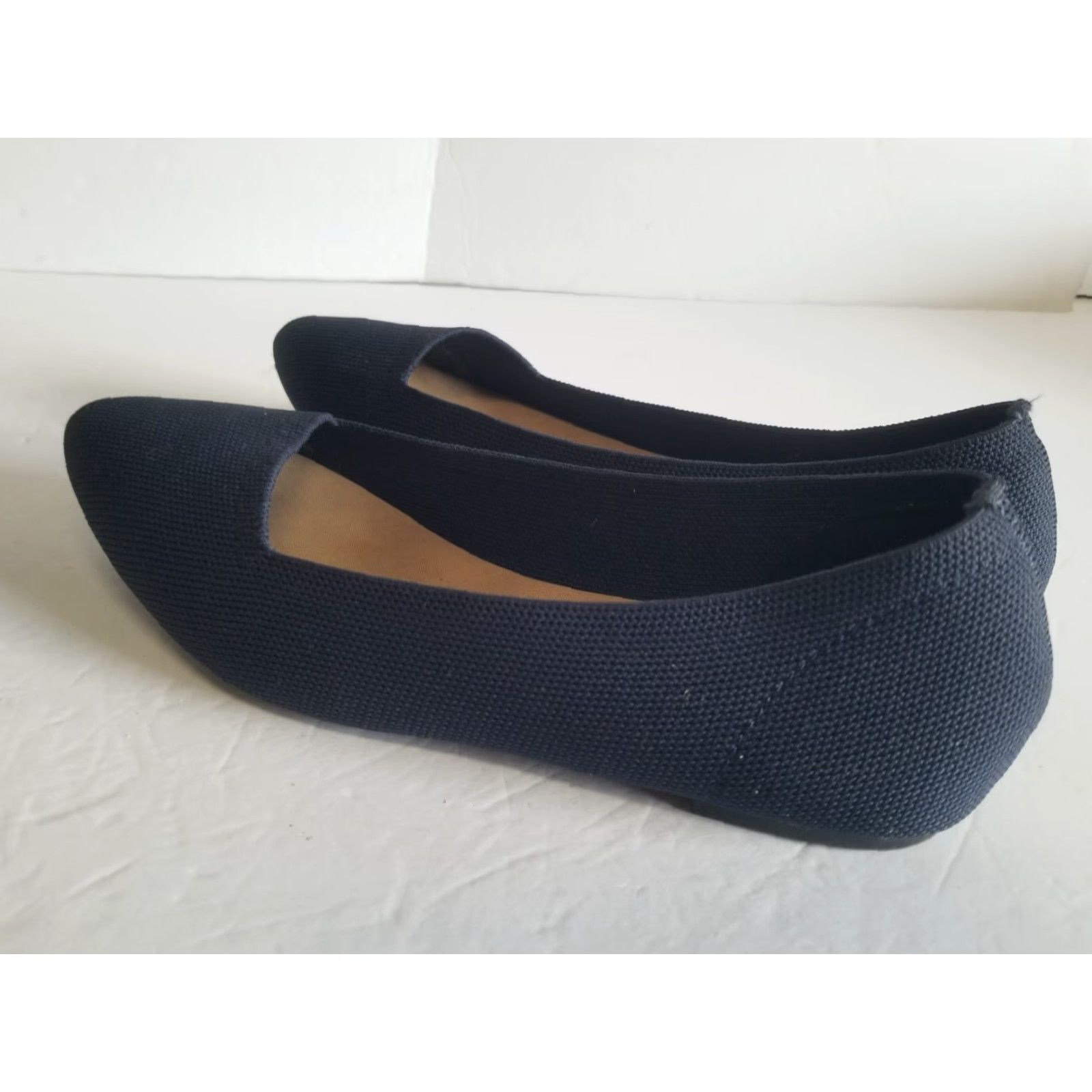 Vintage Jellypop Loafers Women's Size 8 Navy Blue Textile Pointed Toe Block Heel 1-1.9 in Size US 8 / IT 38 - 4 Thumbnail