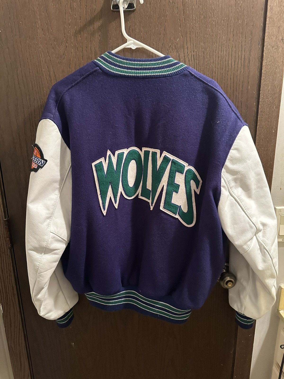 NBA Vintage timberwolves wool and leather varsity jacket Size US S / EU 44-46 / 1 - 2 Thumbnail