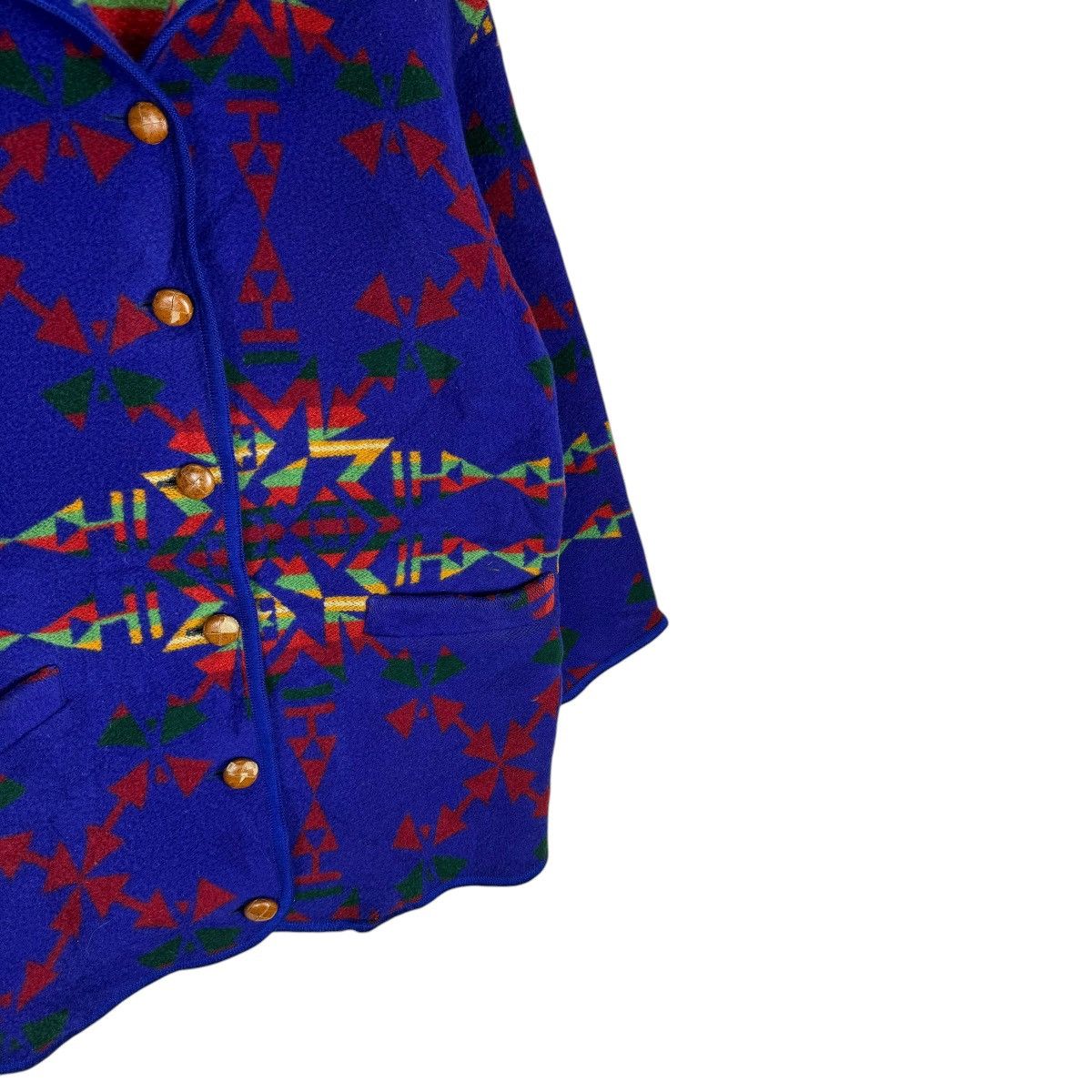 United Colors Of Benetton ☀️UCOB NAVAJO AZTEC HOODIE WOOL JACKET Size M / US 6-8 / IT 42-44 - 5 Thumbnail