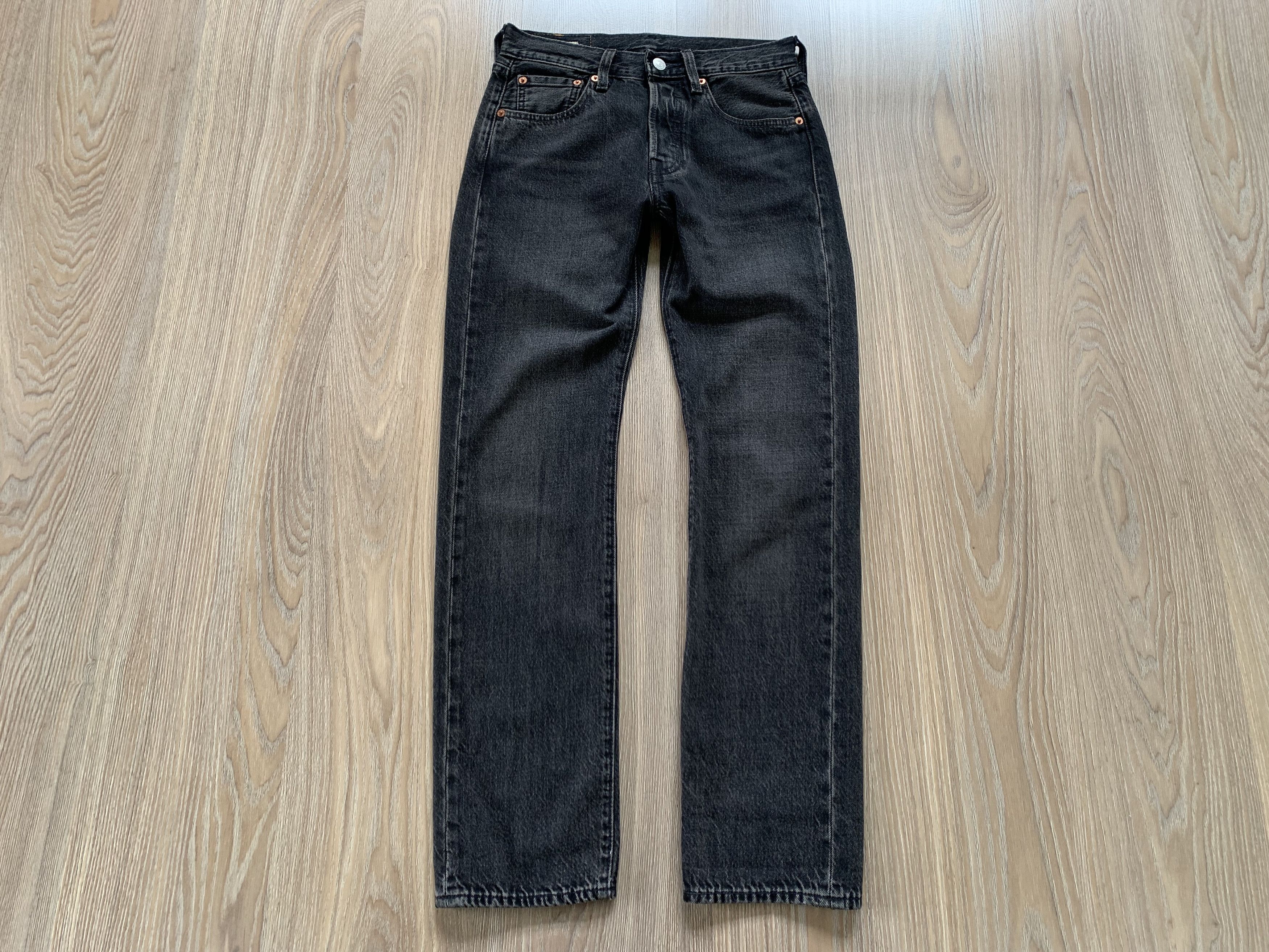 Levi's Levi's Premium 501 Dark Grey Jeans Size US 26 / EU 42 - 2 Thumbnail