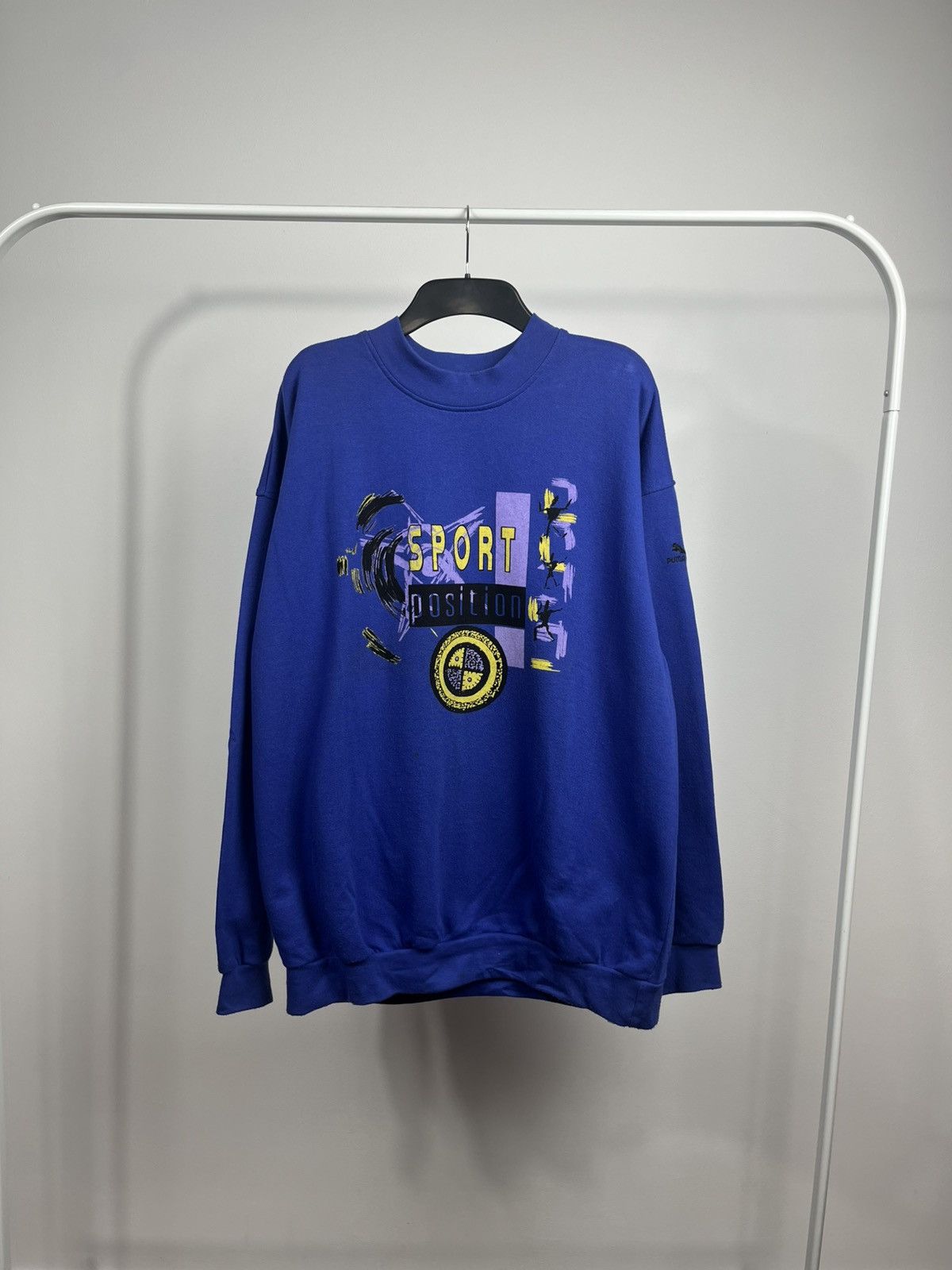 Puma Vintage Puma Sport Position Sweatshirt Blue Bulgaria Size US L / EU 52-54 / 3 - 1 Thumbnail