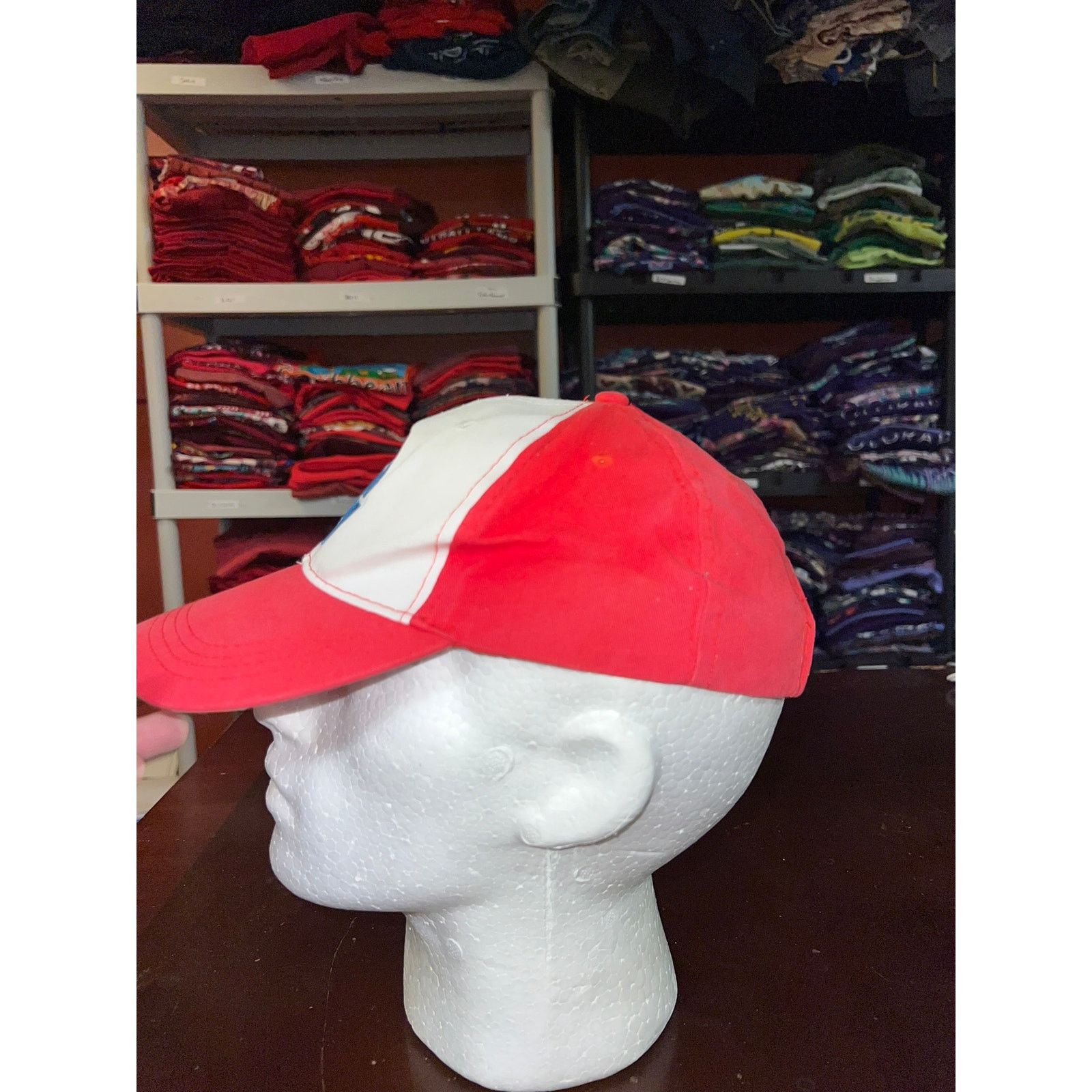Vintage Pokemon Hat Logo Emblem White Red Cap Headwear Size ONE SIZE - 3 Thumbnail