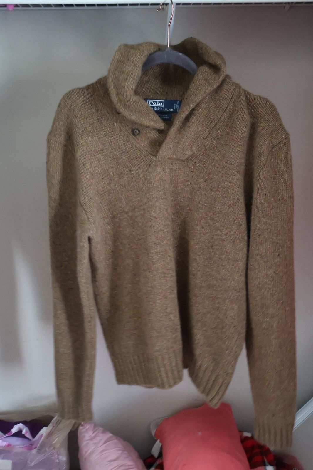 Polo Ralph Lauren Vintage Polo Ralph Lauren Cashmere Shawl Collar Knit Sweater Size US M / EU 48-50 / 2 - 1 Thumbnail