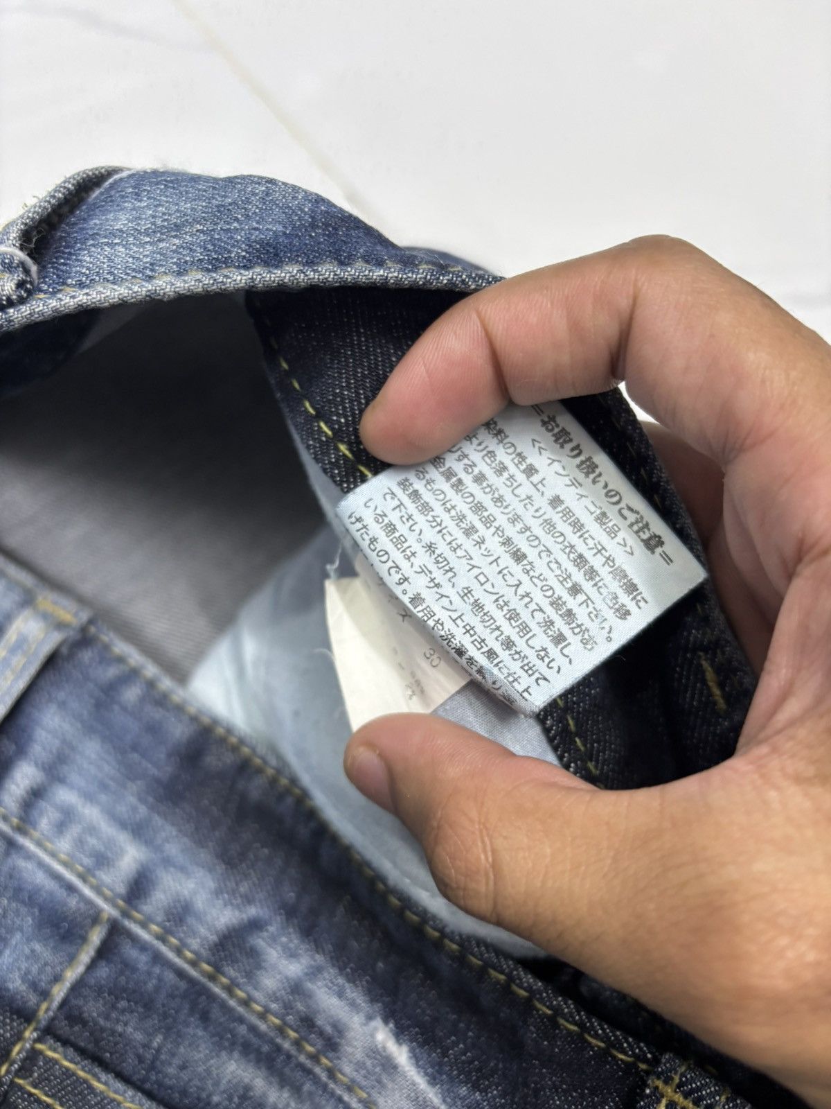 Japanese Brand Vintage After Image Distressed Denim Chrome Hearts Button Size US 32 / EU 48 - 11 Thumbnail