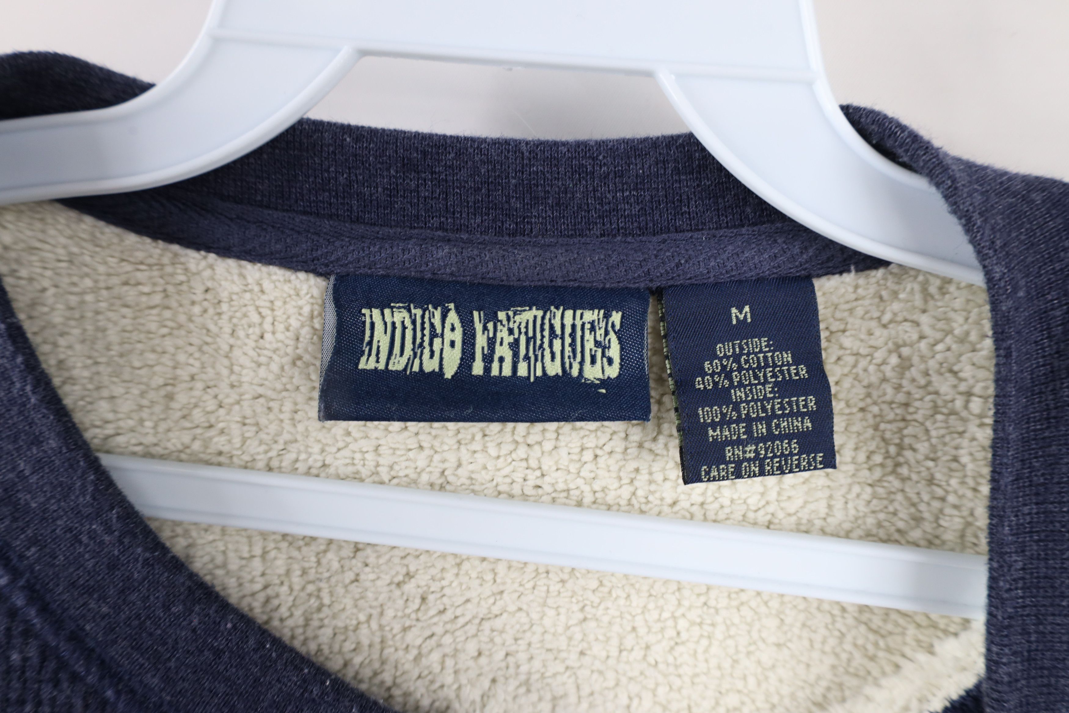 Vintage Vintage 90s Lined Thermal Waffle Knit Henley Sweatshirt Size US M / EU 48-50 / 2 - 6 Thumbnail